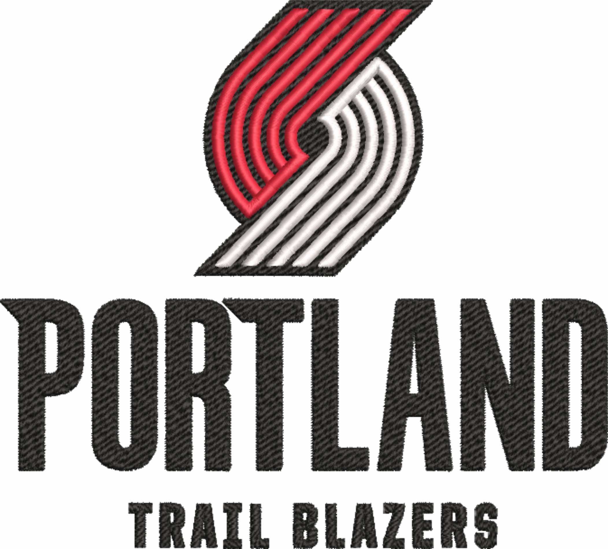Portland Trail Blazers NBA Logo  embroidery design -Moda Center Arena- embroidery  machine pattern embroidery file - instant download — view 2