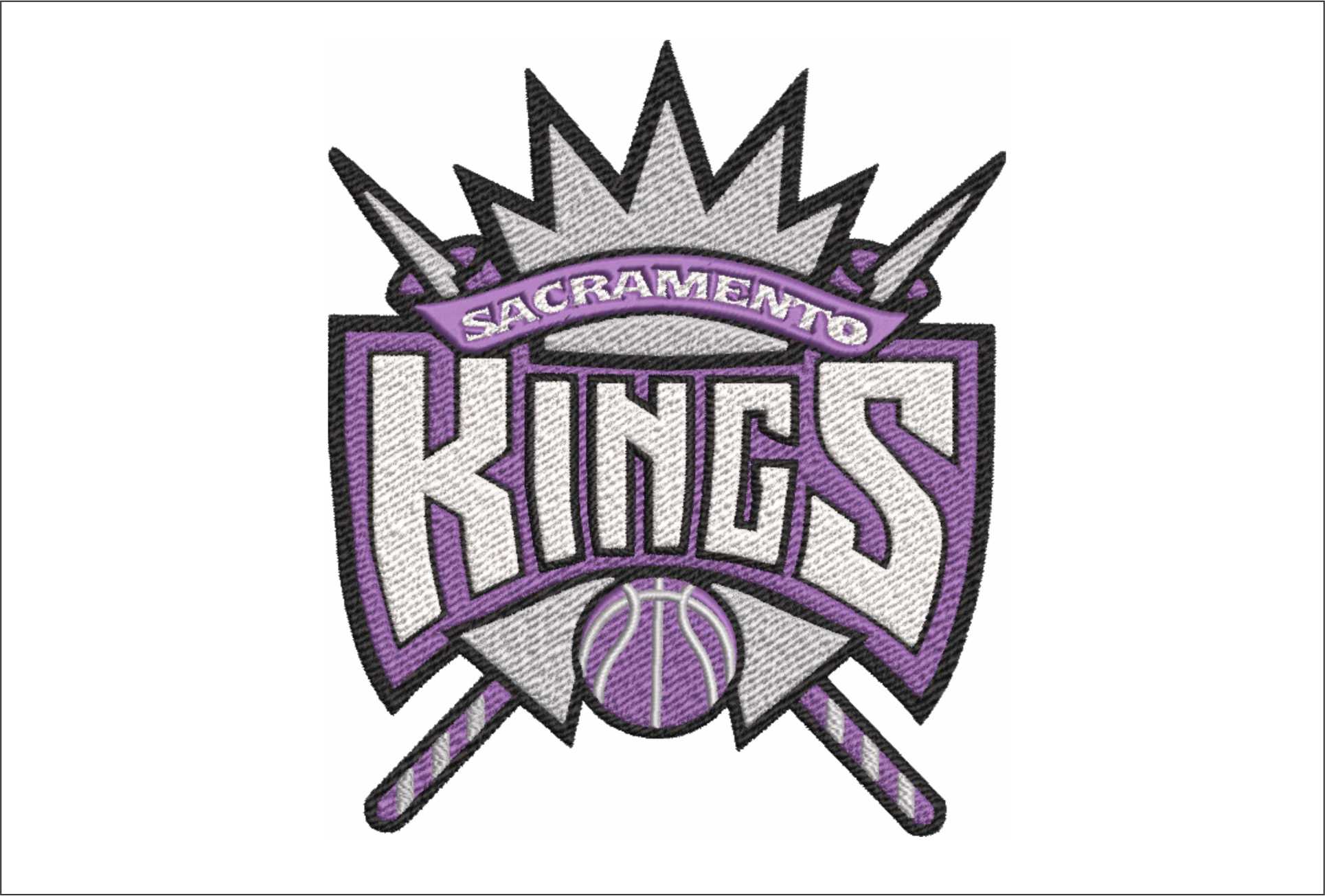 Sacramento Kings 1994 NBA Logo  embroidery design -Golden 1 Center Arena- embroidery  machine pattern embroidery file - instant download