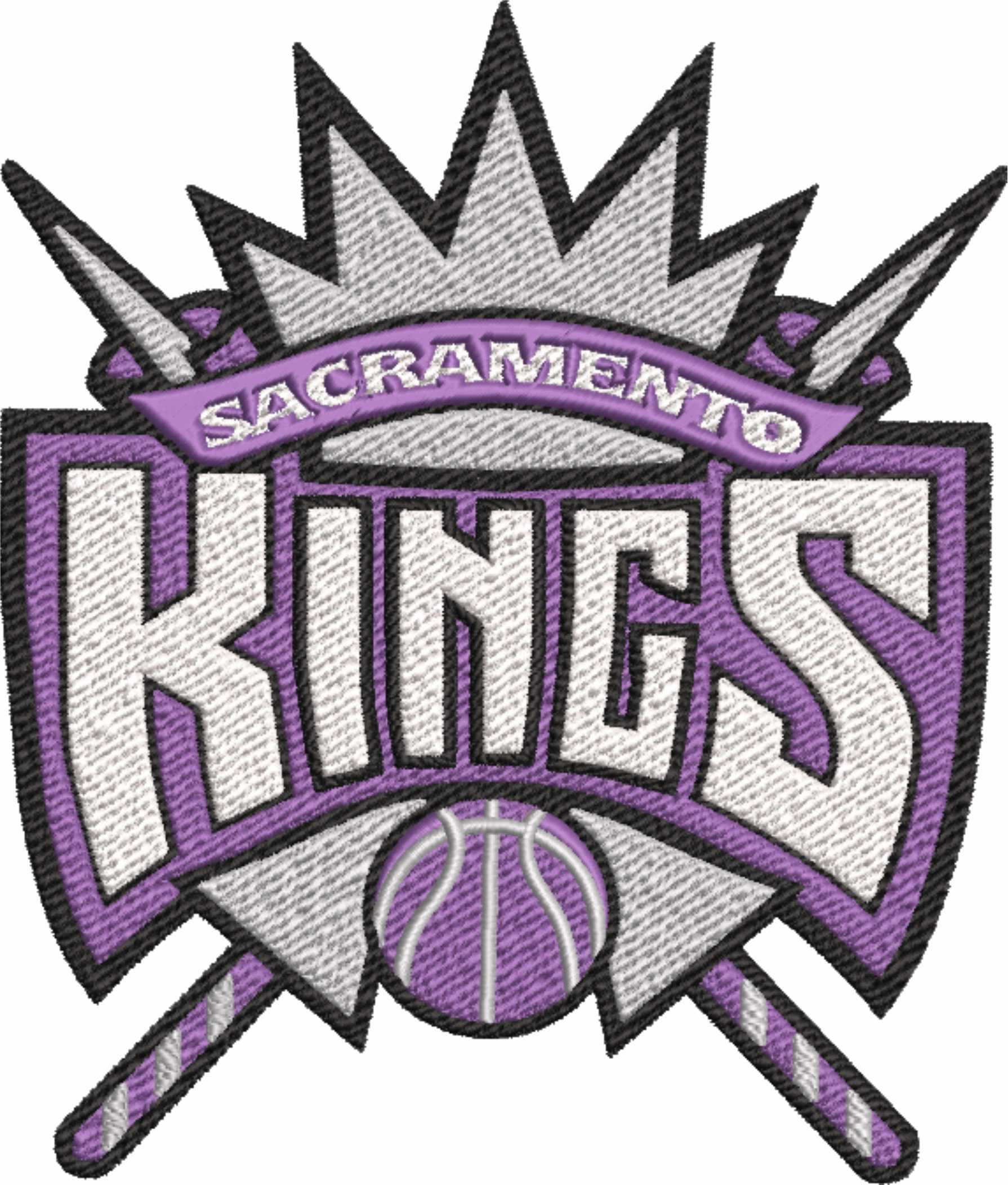 Sacramento Kings 1994 NBA Logo  embroidery design -Golden 1 Center Arena- embroidery  machine pattern embroidery file - instant download — view 2