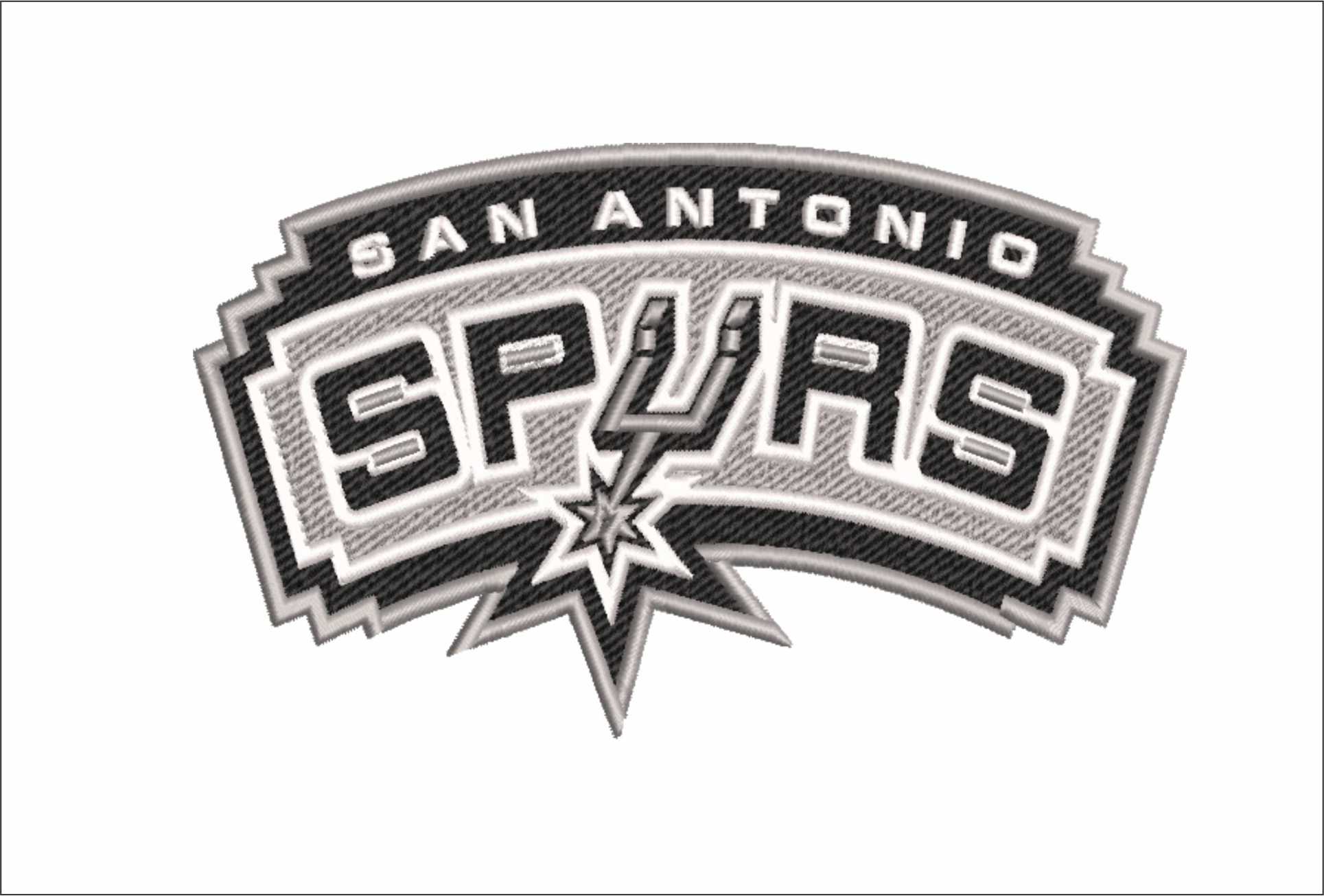 San Antonio Spurs 2002 NBA Logo  embroidery design -Frost Bank Center Arena- embroidery  machine pattern embroidery file - instant download
