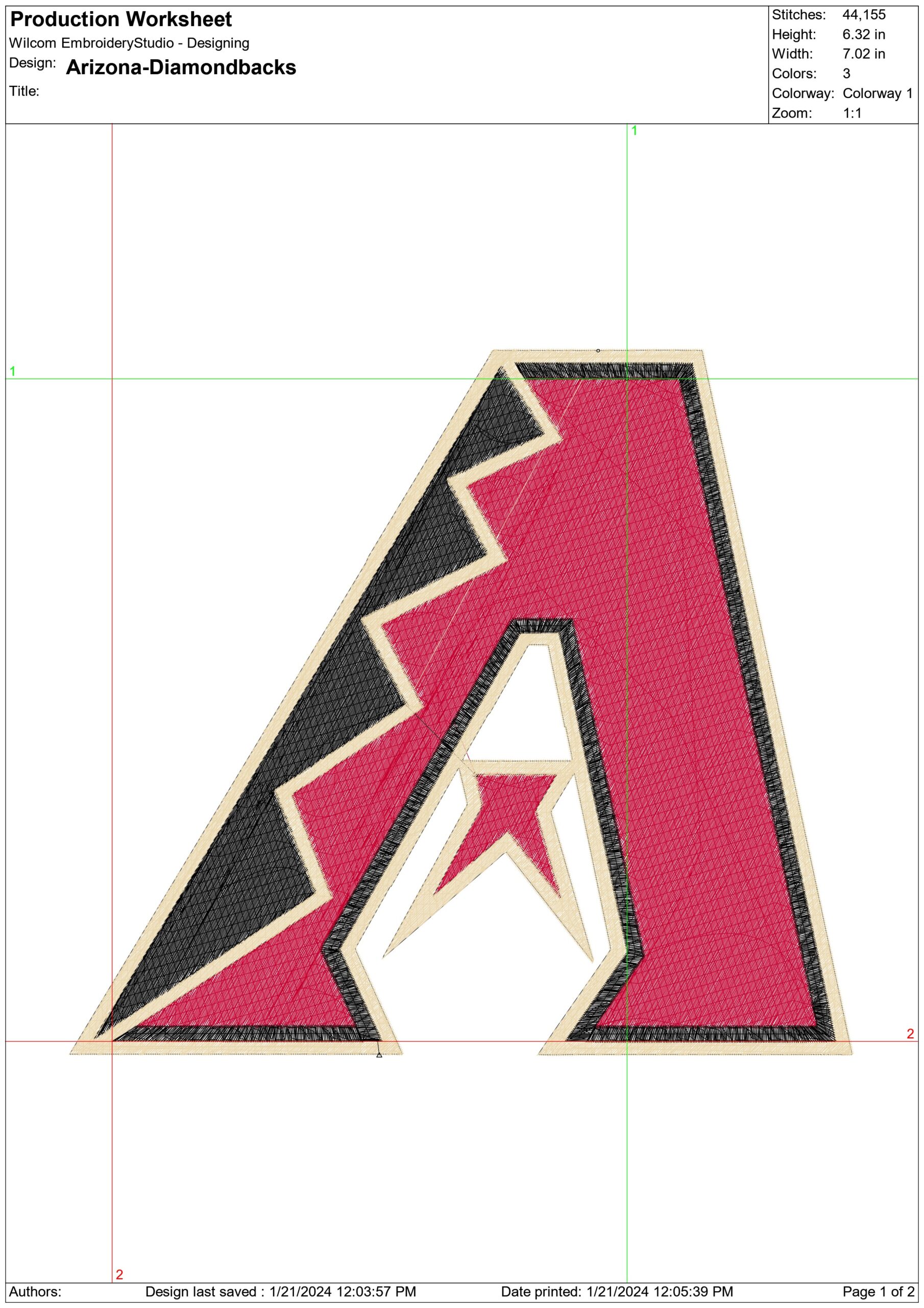 The Arizona Diamondbacks' Journey to Victory logo embroidery machine pattern embroidery file - instant download — view 2