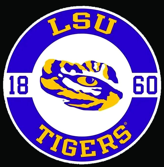 LSU Fighting Tigers Emblem 1860 embroidery design - Fighting Tigers Logo - Louisiana State University  Logo  embroidery machine  pattern embroidery file - instant download in a frame — view 4