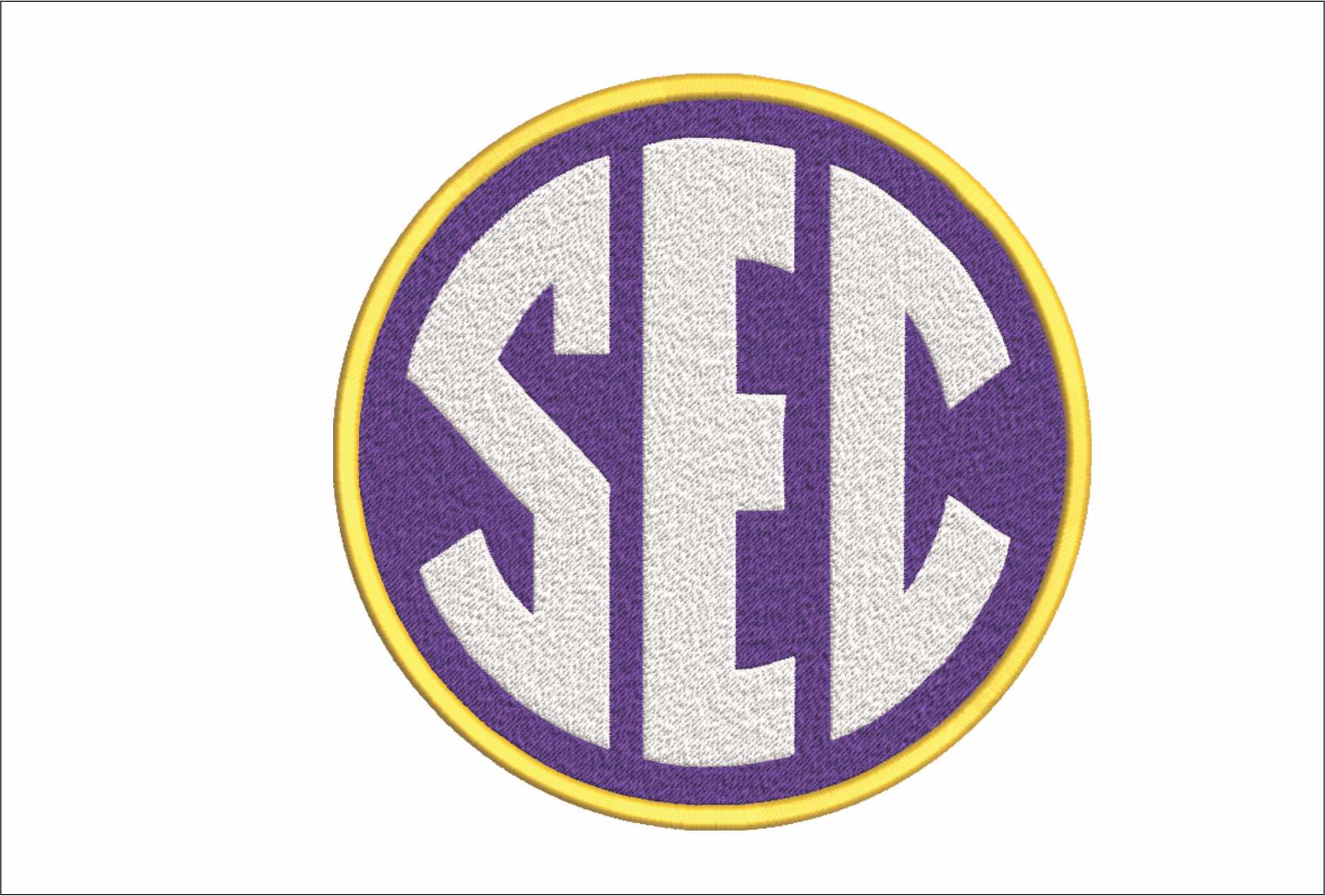 LSU Tigers SEC embroidery design - Fighting Tigers Logo - Louisiana State University  Logo  embroidery machine  pattern embroidery file - instant download in a frame