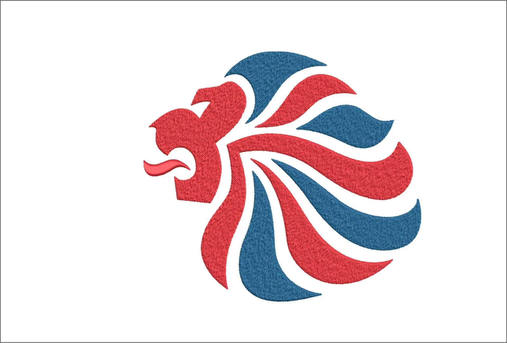 Team GB Lion embroidery design - Paris 2024 - Olympic committee  Logo  embroidery machine  pattern embroidery file - instant download