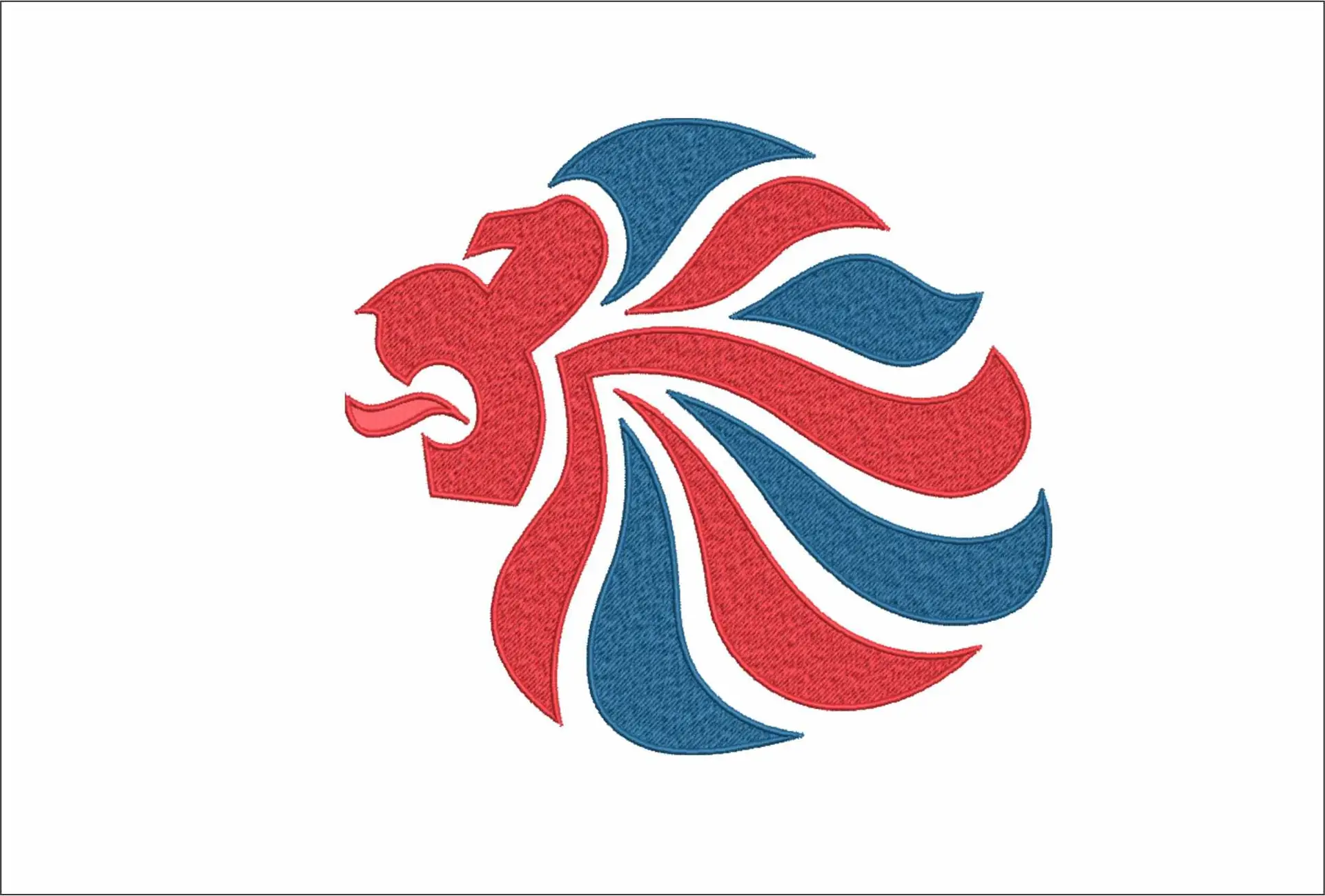 Team GB Lion Outlined embroidery design - Paris 2024 - Olympic committee  Logo  embroidery machine  pattern embroidery file - instant download