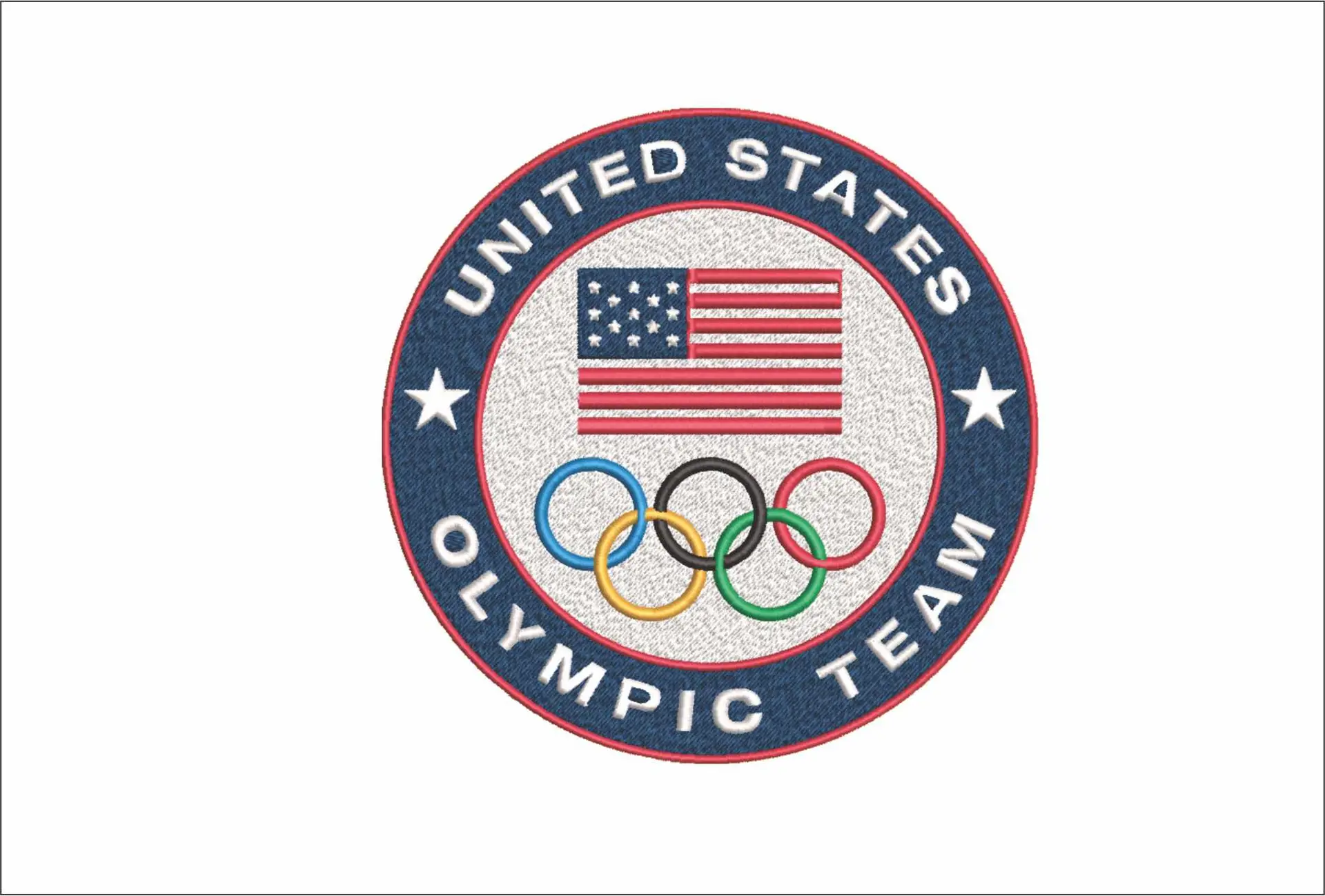 Team USA Emblem embroidery design - Paris 2024 - Olympic committee  Logo  embroidery machine  pattern embroidery file - instant download