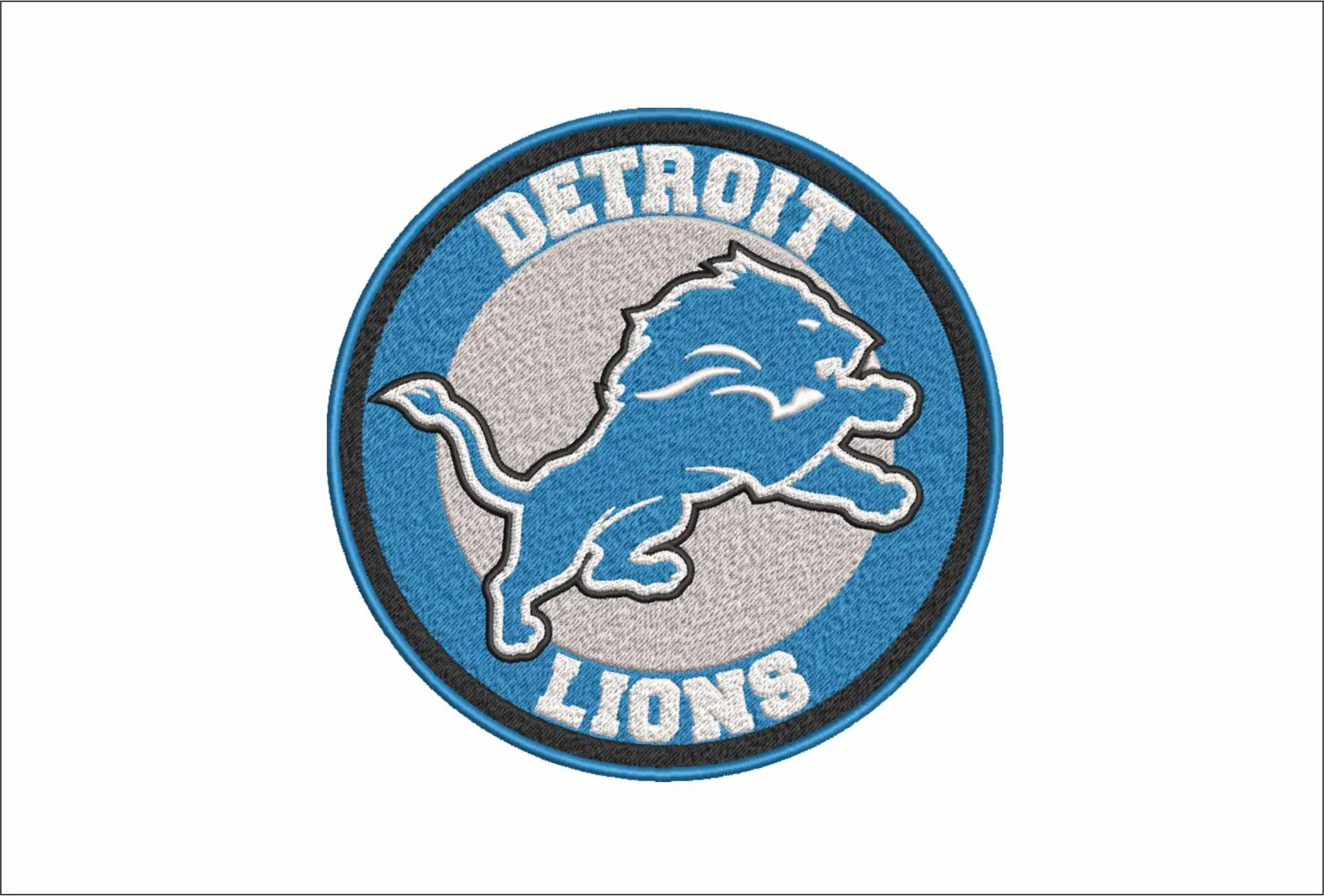 Detroit Lions Emblem NFL embroidery design -Ford Field Detroit Michigan Stadium men's football embroidery machine pattern embroidery file - instant download
