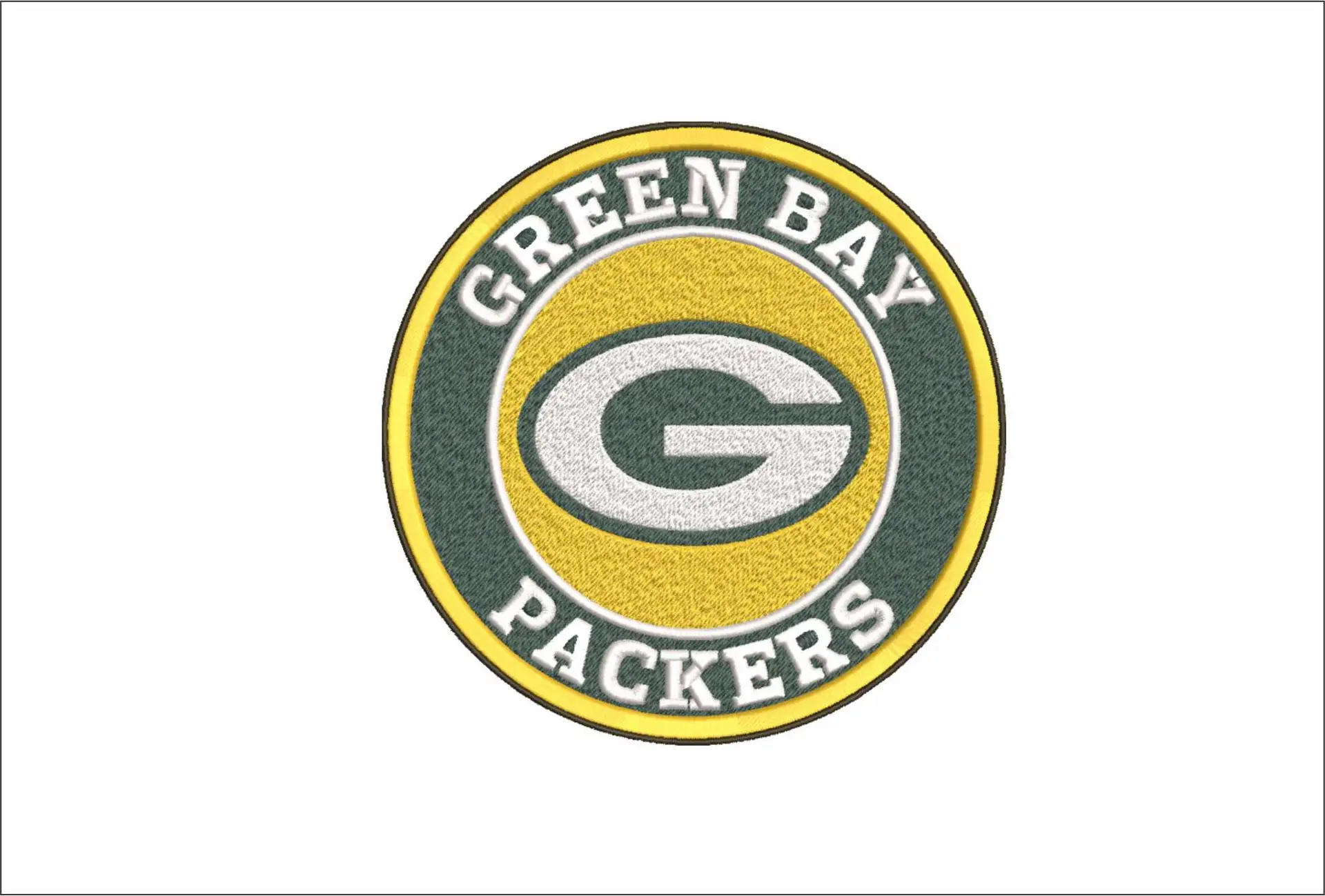 Green Bay Packers Emblem NFL embroidery design -Lambeau Field Green Bay Wisconsin Stadium men's football embroidery machine pattern embroidery file - instant download