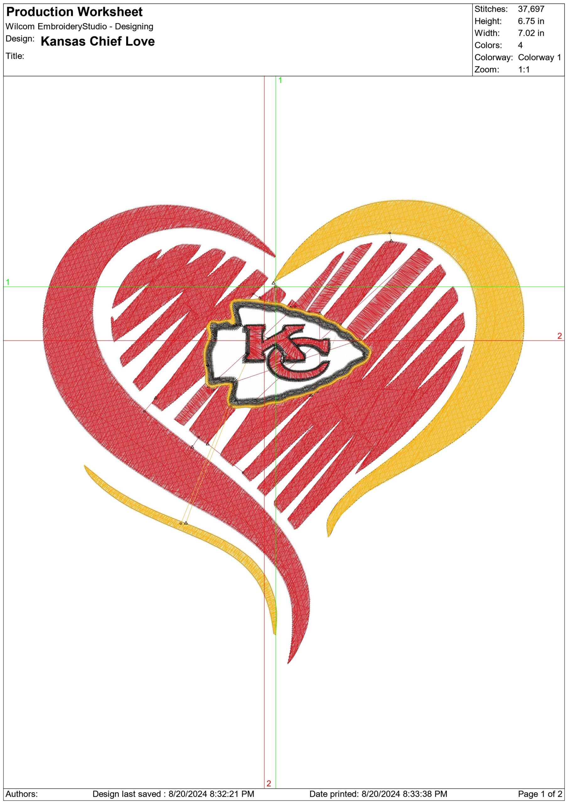 Kansas City Chiefs Love NFL embroidery design -Arrowhead Stadium men's football embroidery machine pattern embroidery file - instant download — view 2