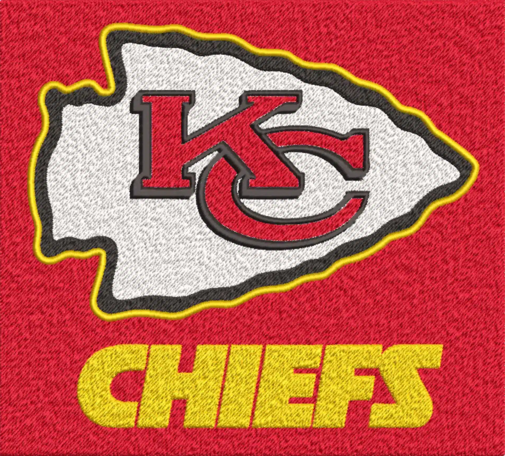 Kansas City Arrow Chiefs NFL embroidery design -Arrowhead Stadium men's football embroidery machine pattern embroidery file - instant download — view 4