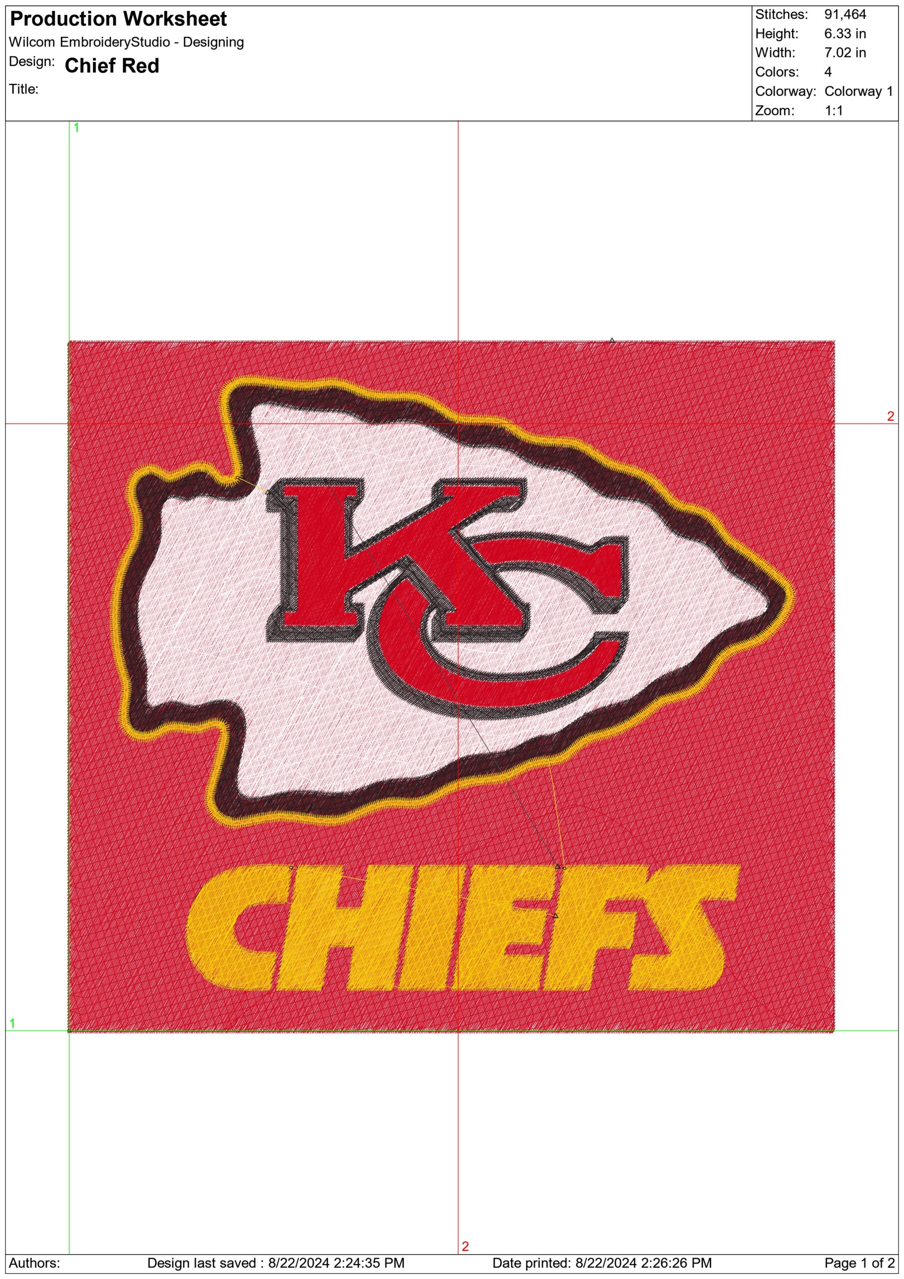 Kansas City Arrow Chiefs NFL embroidery design -Arrowhead Stadium men's football embroidery machine pattern embroidery file - instant download — view 2
