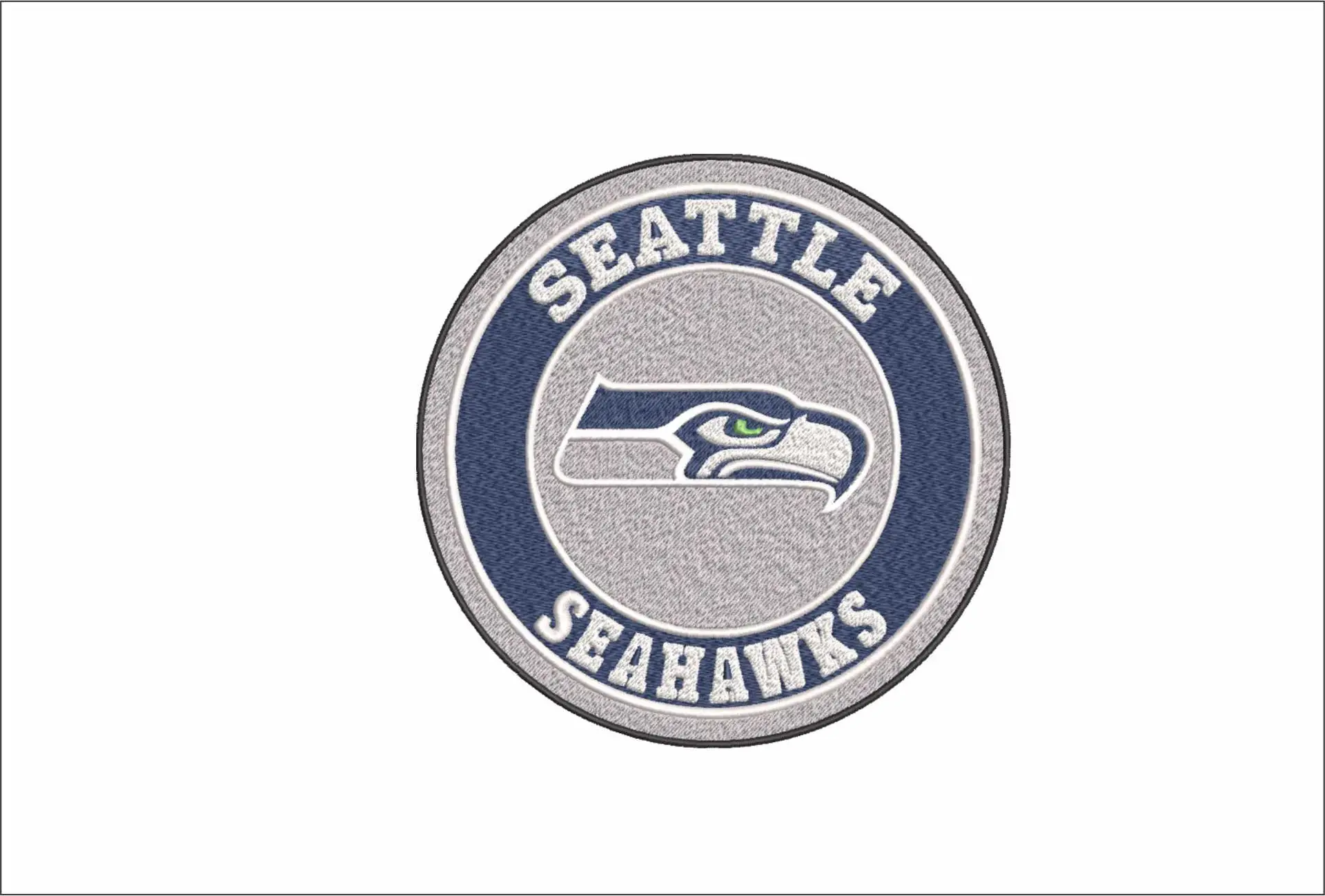 Seattle Seahawks Emblem NFL embroidery design -Lumen Field Stadium men's football embroidery machine pattern embroidery file - instant download