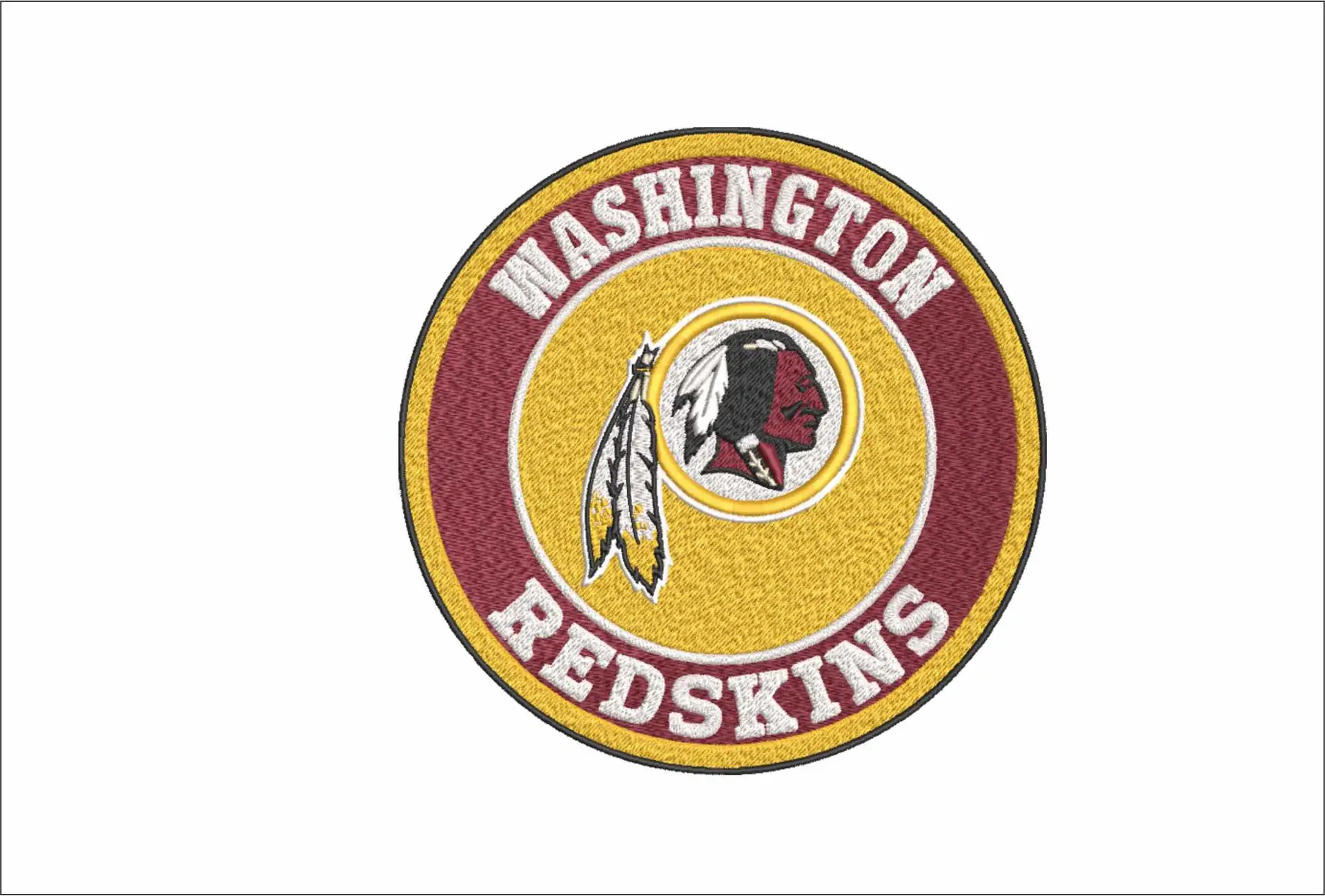 Washington Commanders Emblem NFL embroidery design -FedExField Stadium men's football embroidery machine pattern embroidery file - instant download (Copy)