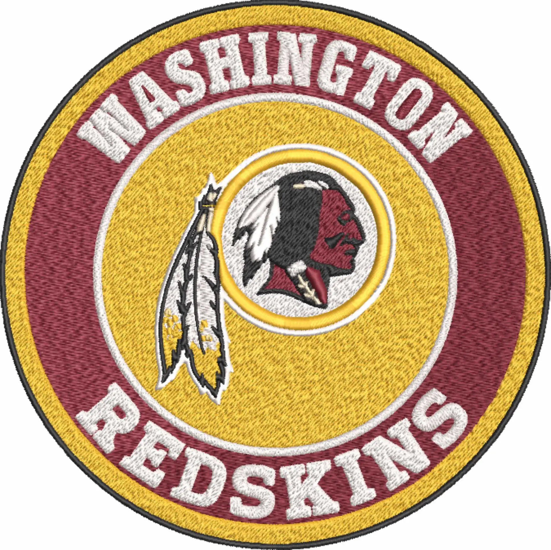 Washington Commanders Emblem NFL embroidery design -FedExField Stadium men's football embroidery machine pattern embroidery file - instant download (Copy) — view 4