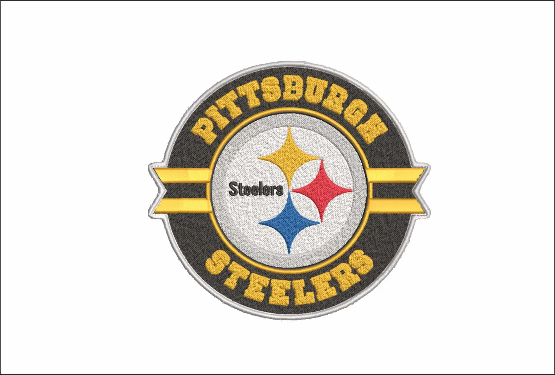 Pittsburgh Steelers emblem NFL embroidery design -Acrisure Stadium men's football embroidery machine pattern embroidery file - instant download