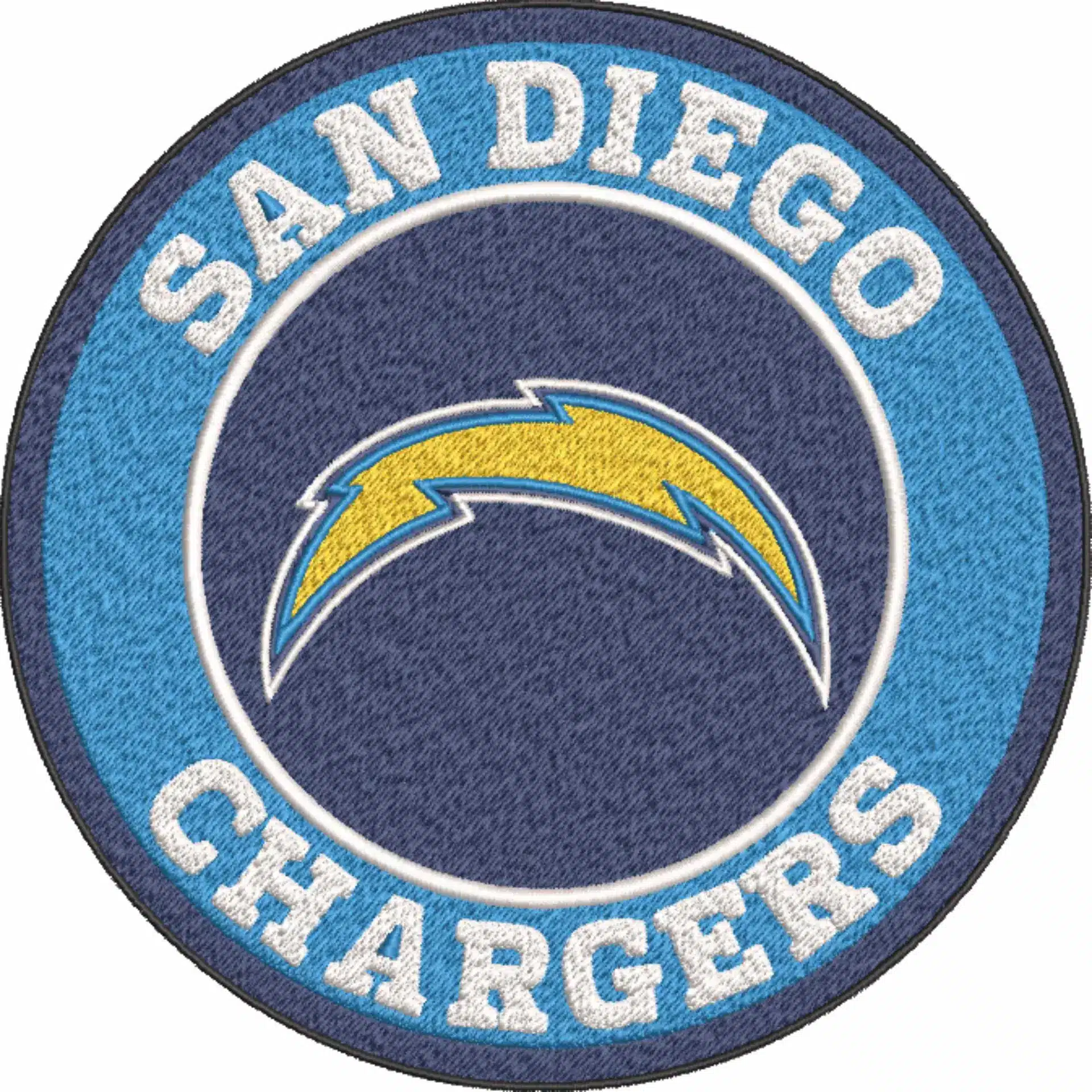 Los Angeles Chargers emblem NFL embroidery design -Sofi men's football embroidery machine pattern embroidery file - instant download — view 4