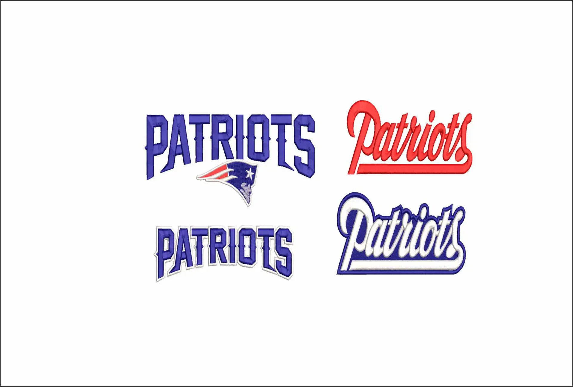 30 National Football League NFL Logos embroidery design - 30 total 2 inch designs of the logos for the NFL - Unique opportunity for multiple design in one place — view 3