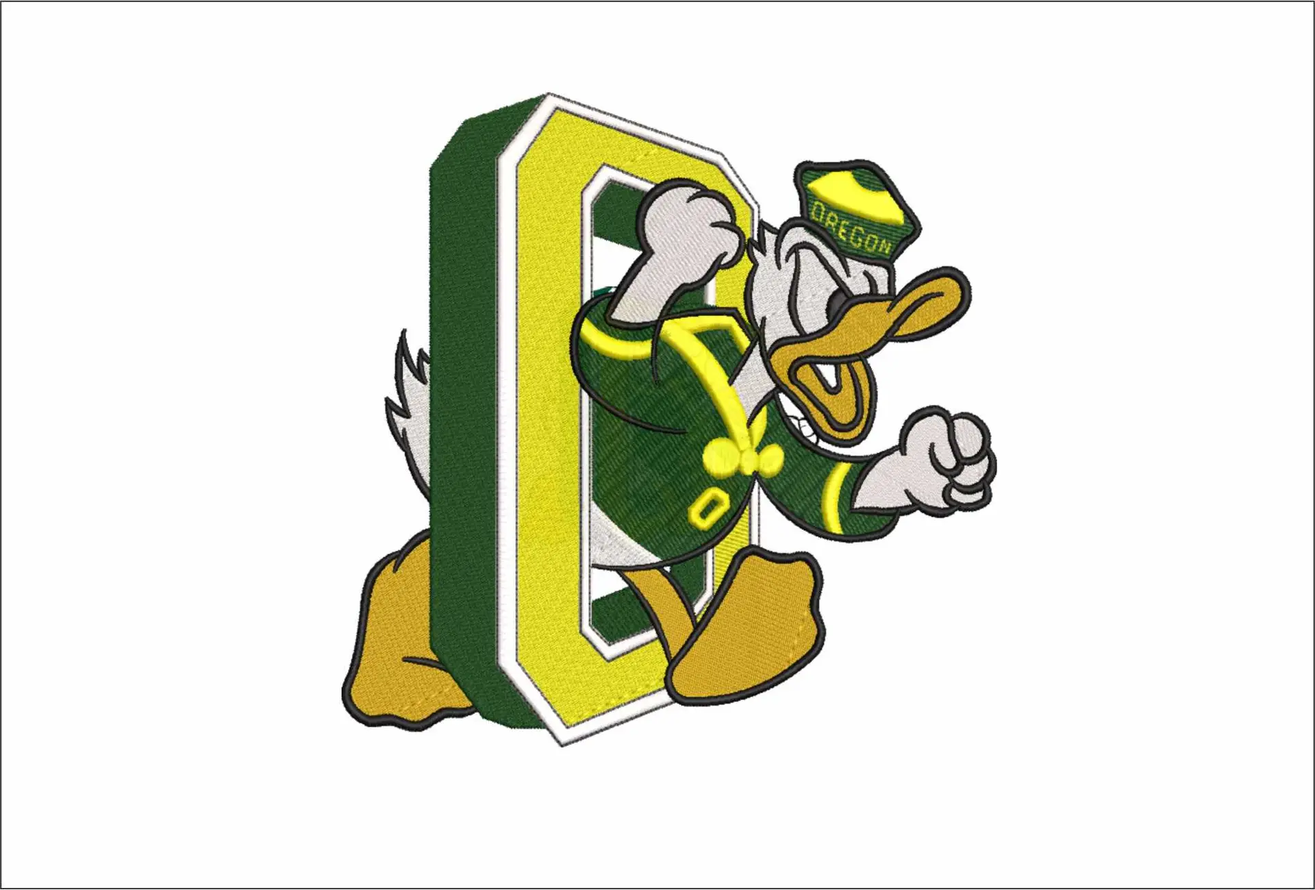 Oregon Ducks embroidery design University of Oregon Athletics 74 Logo embroidery machine pattern embroidery file instant download