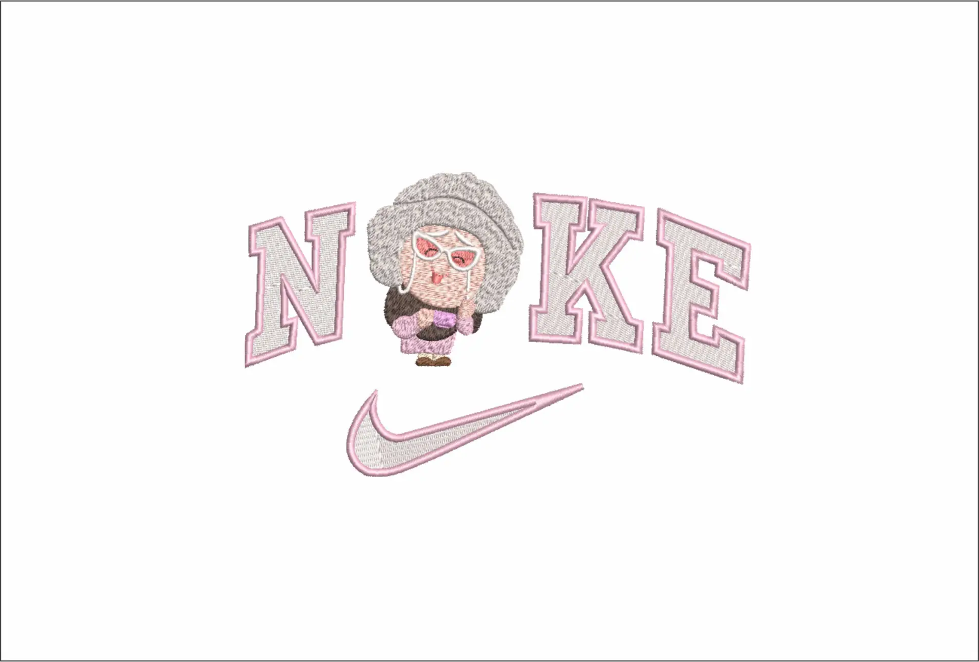 Nike Inside Out Nostalgia - Disney Films embroidery design - embroidery file - instant download