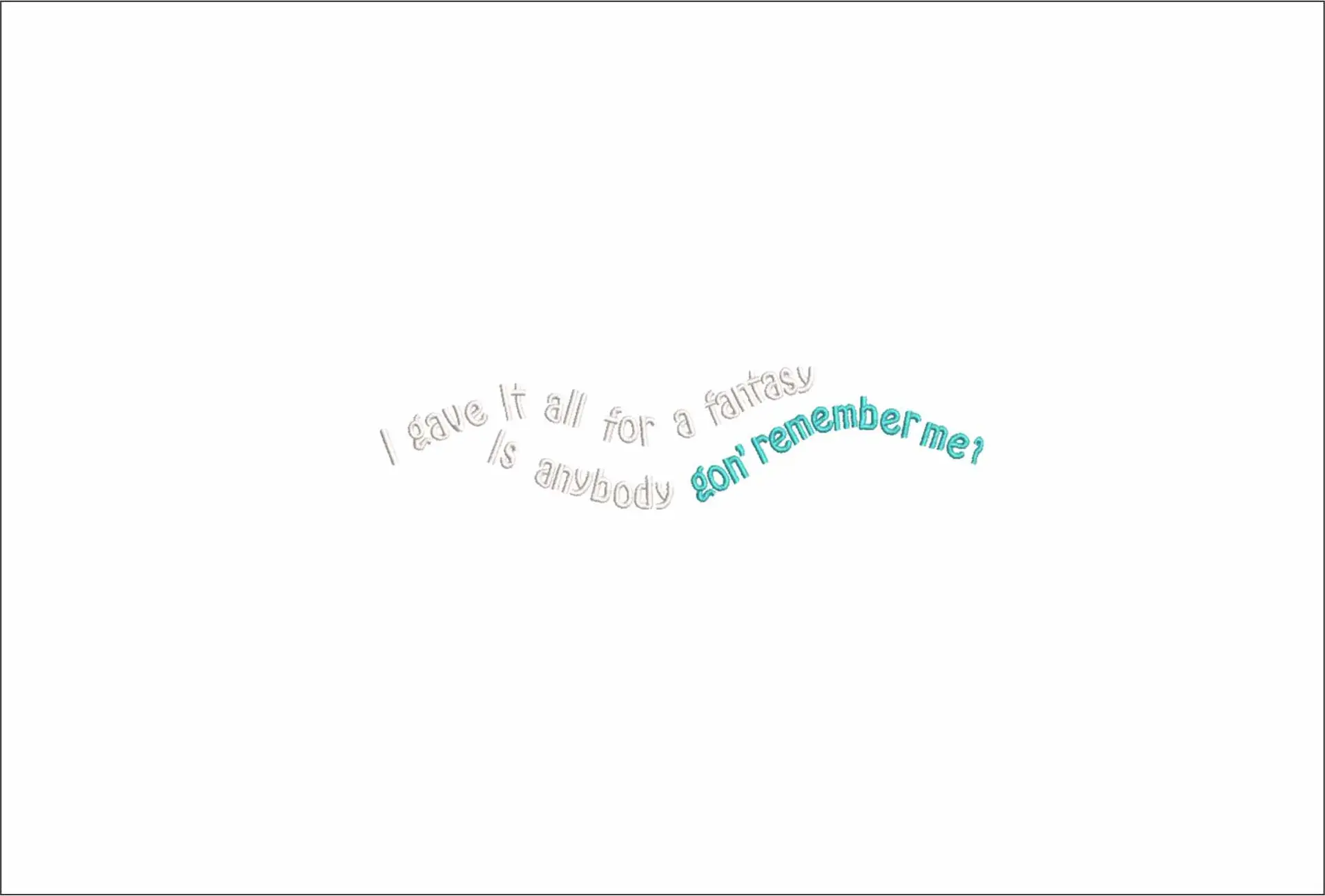 I gave it all embroidery design - embroidery file - instant download