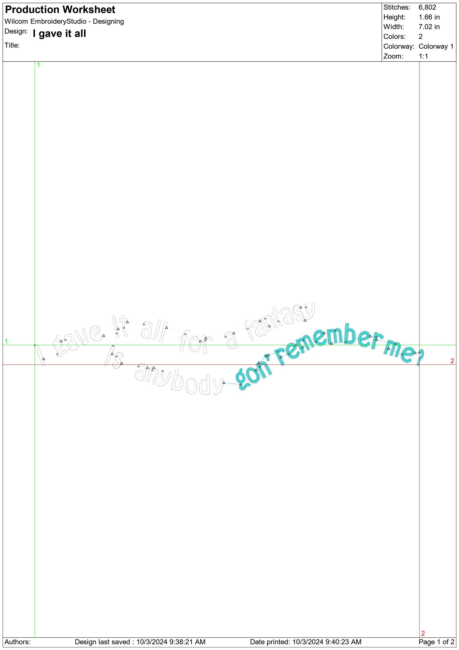 I gave it all embroidery design - embroidery file - instant download — view 3