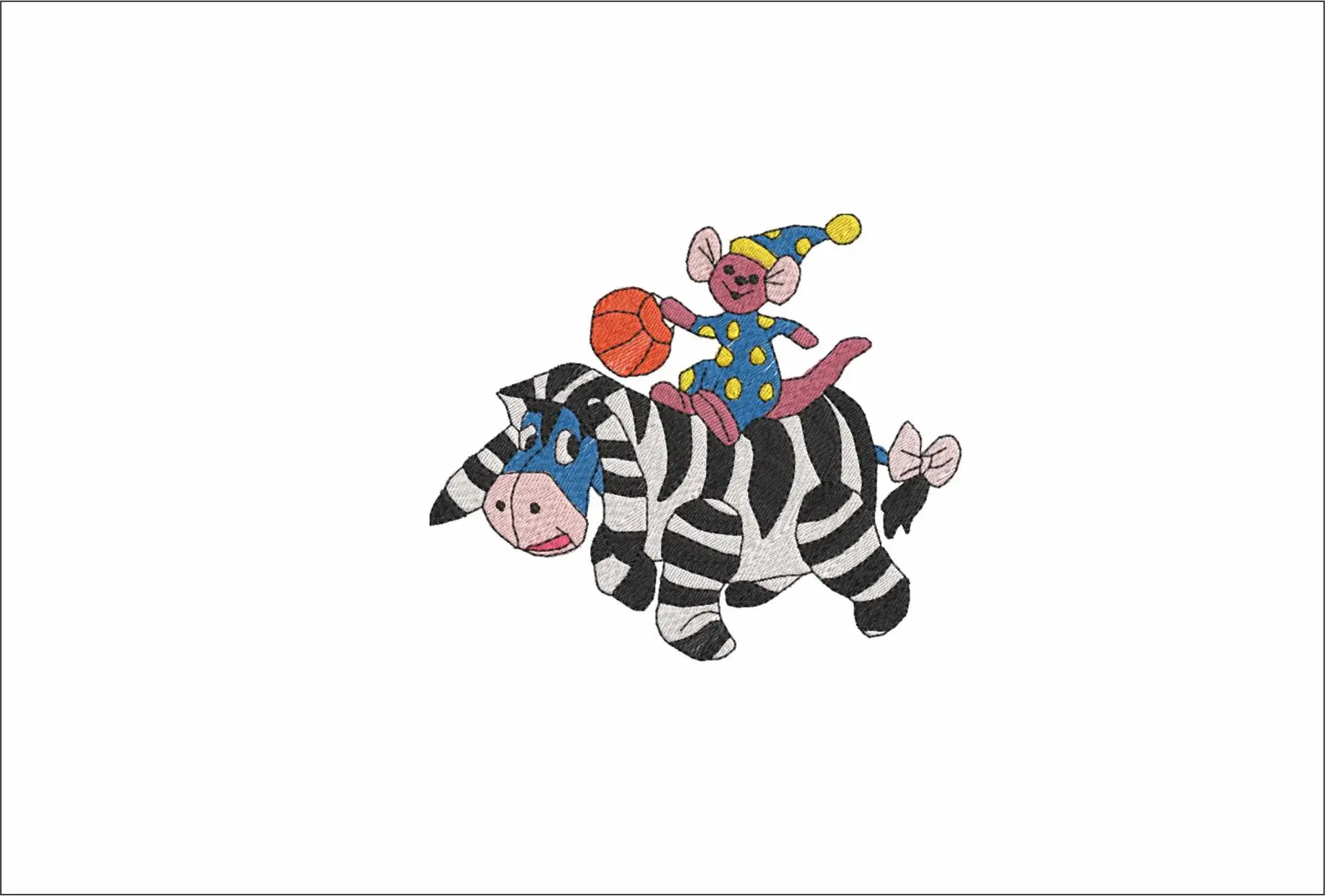 Piglet and Eeyore - Halloween embroidery design - embroidery file - instant download