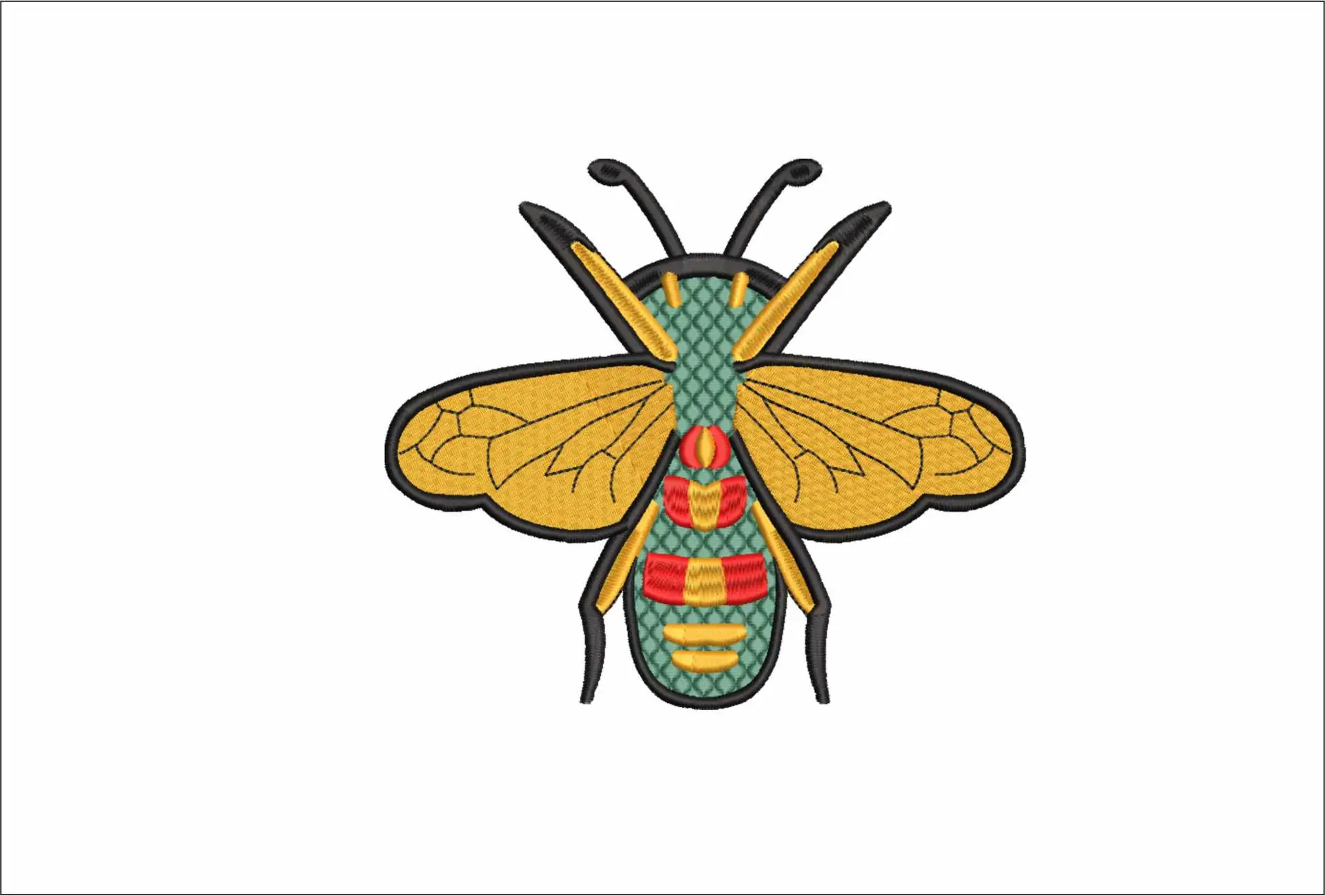 Bee - Halloween embroidery design - embroidery file - instant download