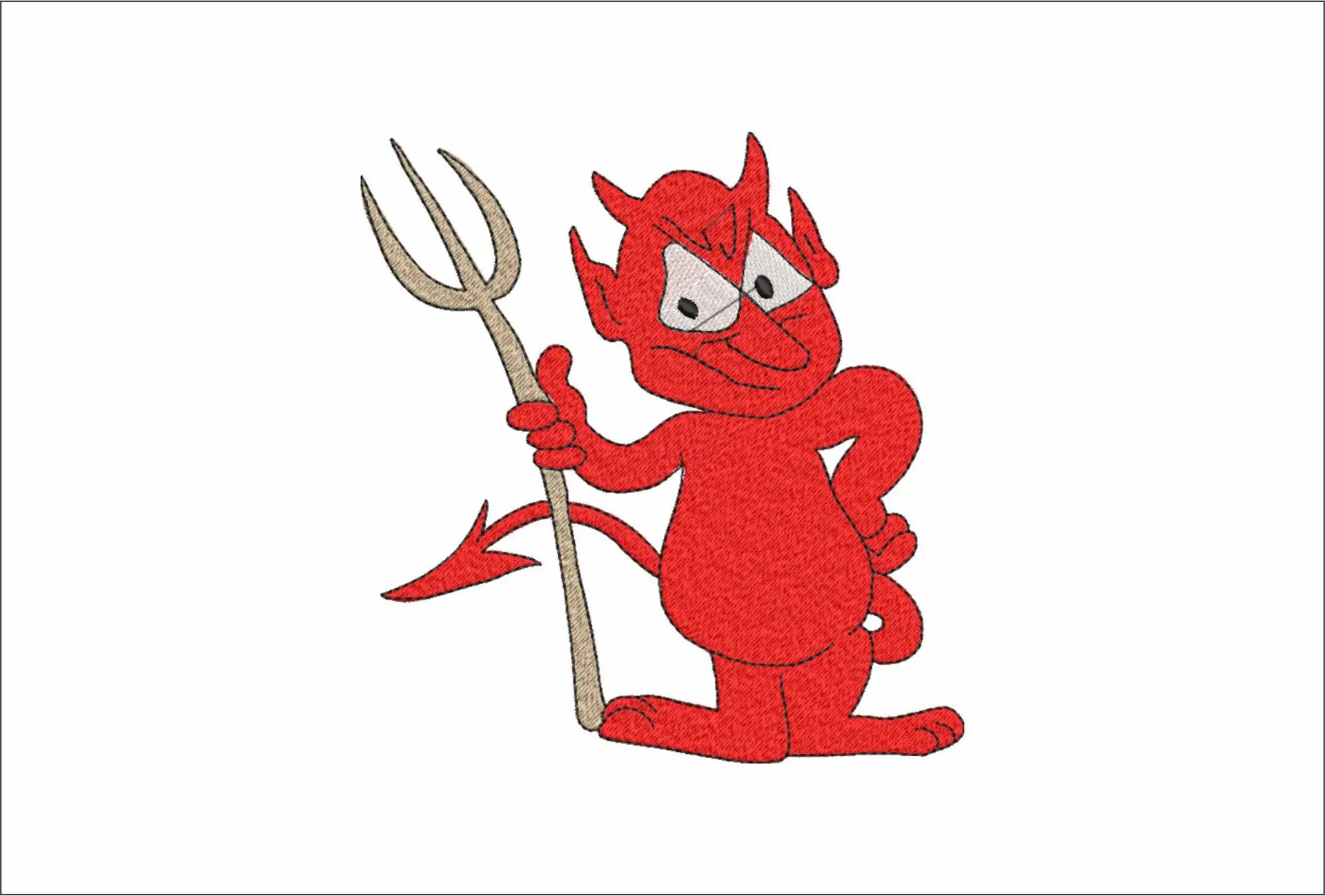 Devil - Halloween embroidery design - embroidery file - instant download