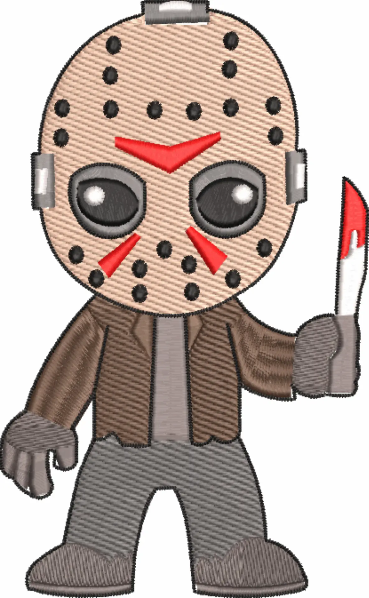 Halloween Slasher - Halloween embroidery design - embroidery file - instant download