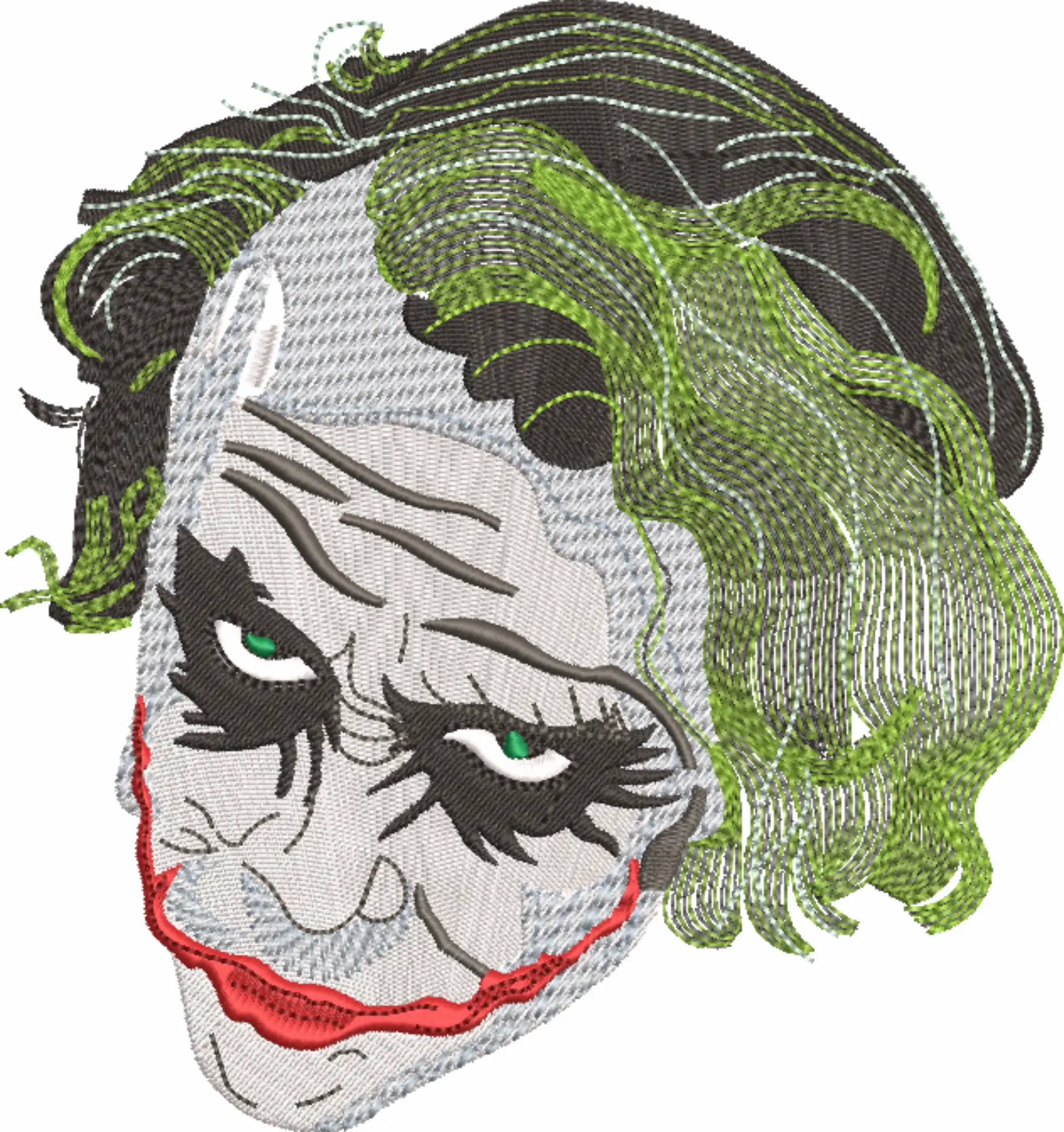 Joker Face - Halloween embroidery design - embroidery file - instant download