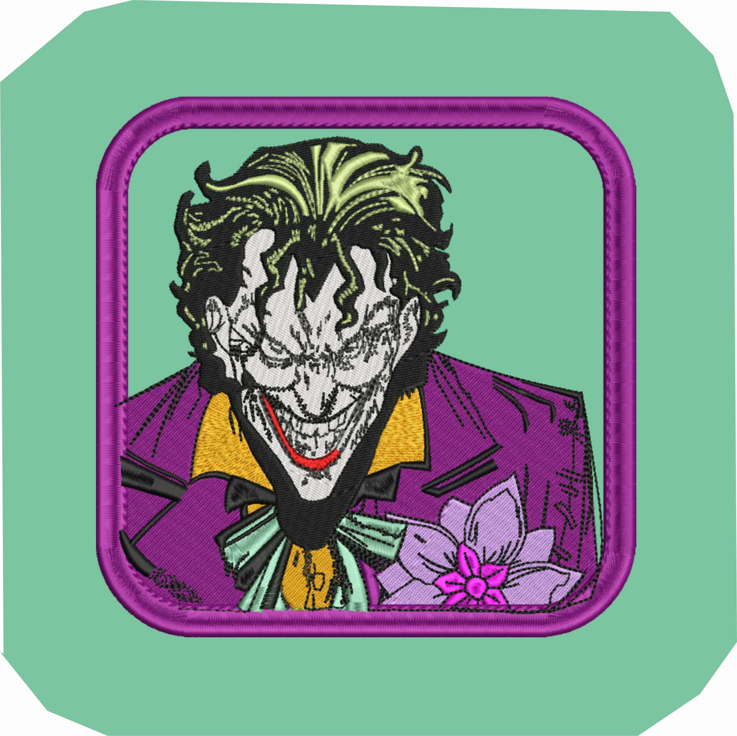 Joker Frame - Halloween embroidery design - embroidery file - instant download