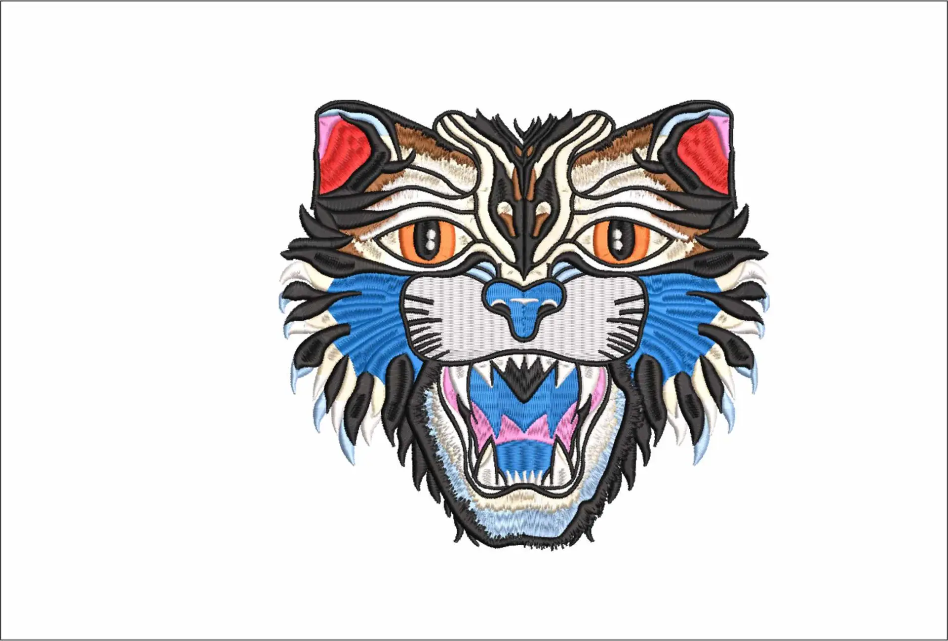 Gucci Scary Cat - Halloween embroidery design - embroidery file - instant download