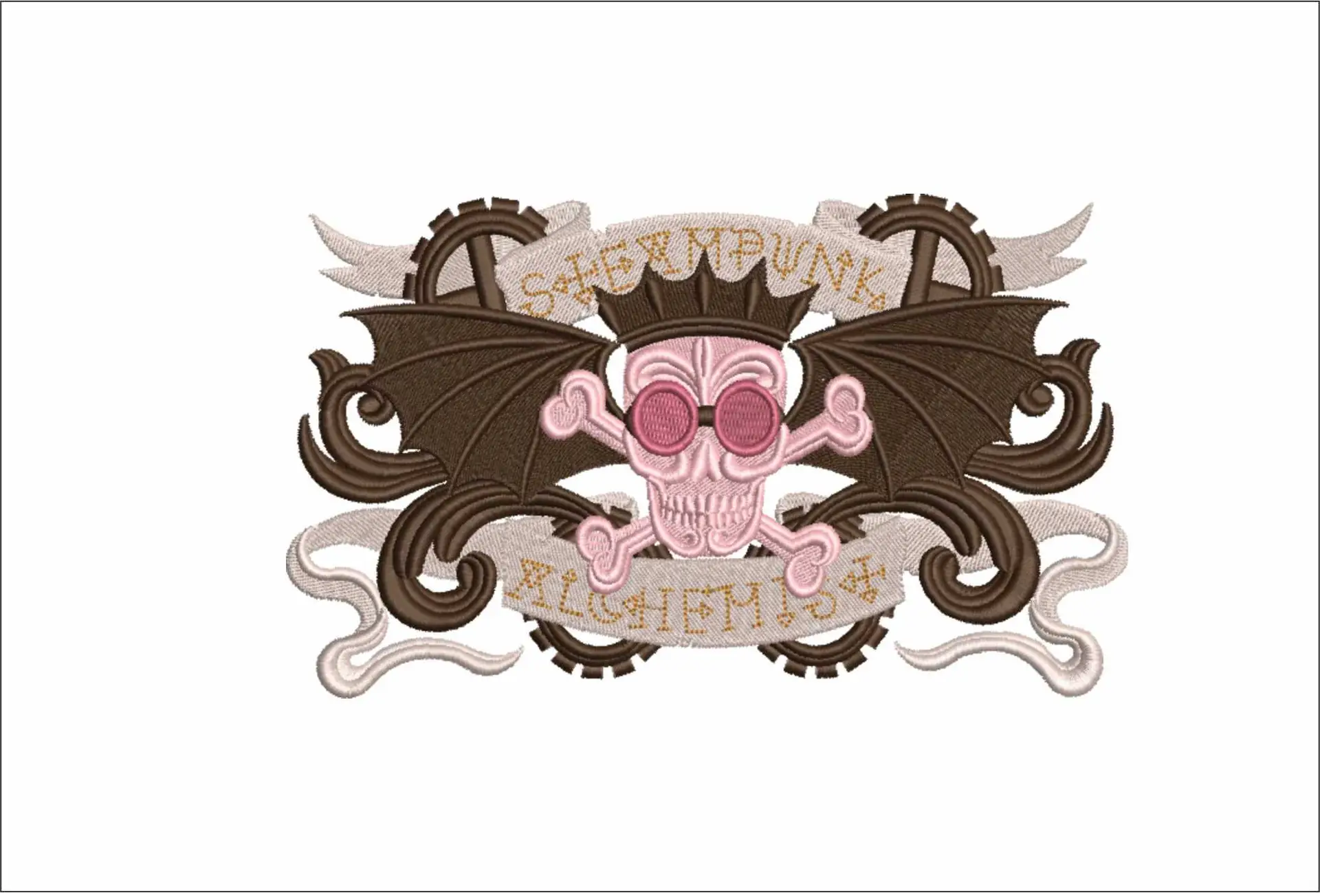 Steam Punk Alchemist - Halloween embroidery design - embroidery file - instant download