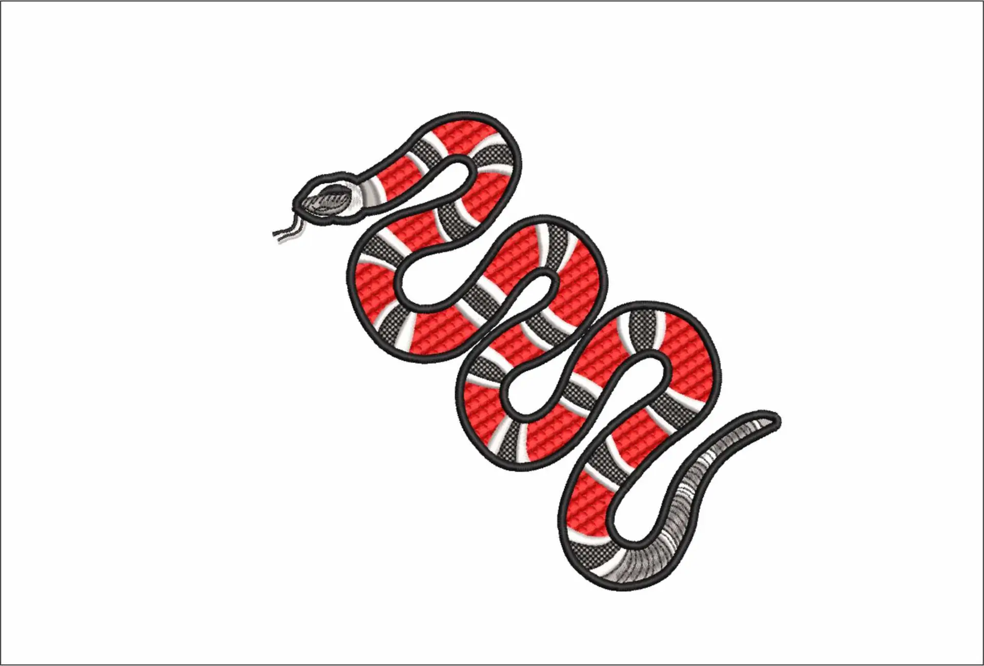 Gucci Snake - Halloween embroidery design - embroidery file - instant download