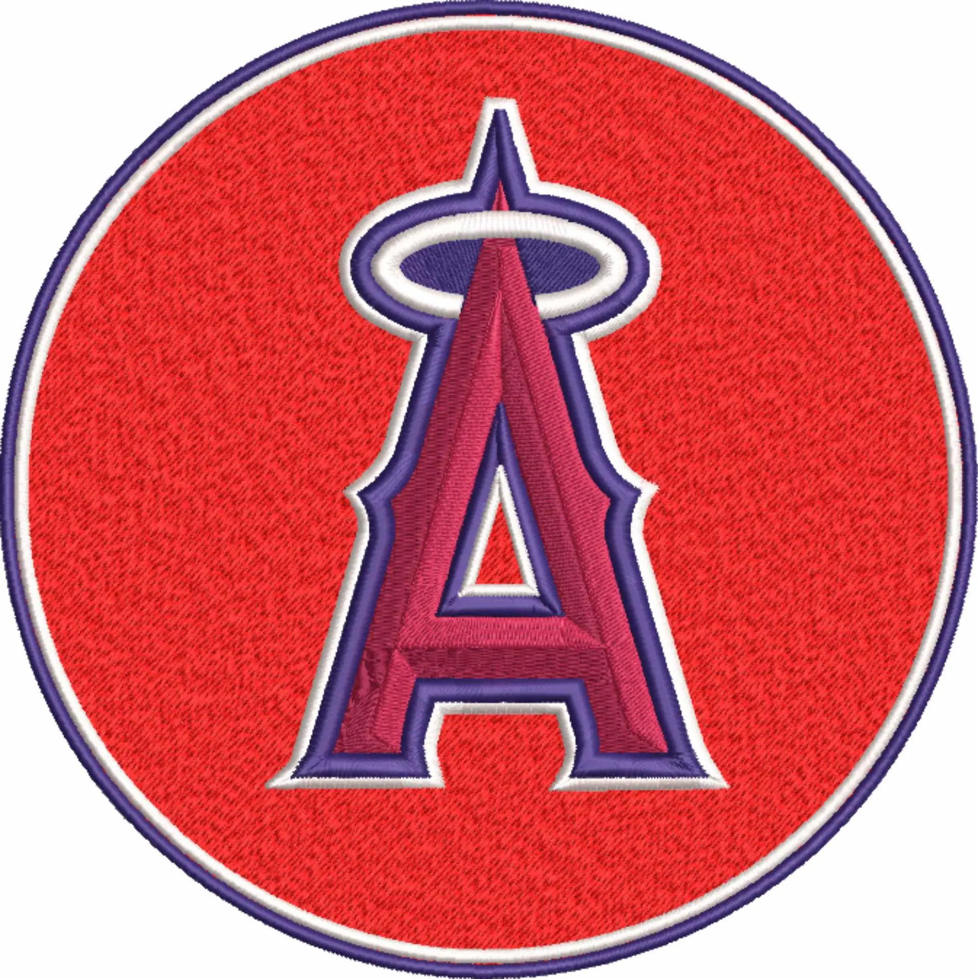 Anaheim Angels - Major league Baseball logo - MLB embroidery machine pattern embroidery file - instant download