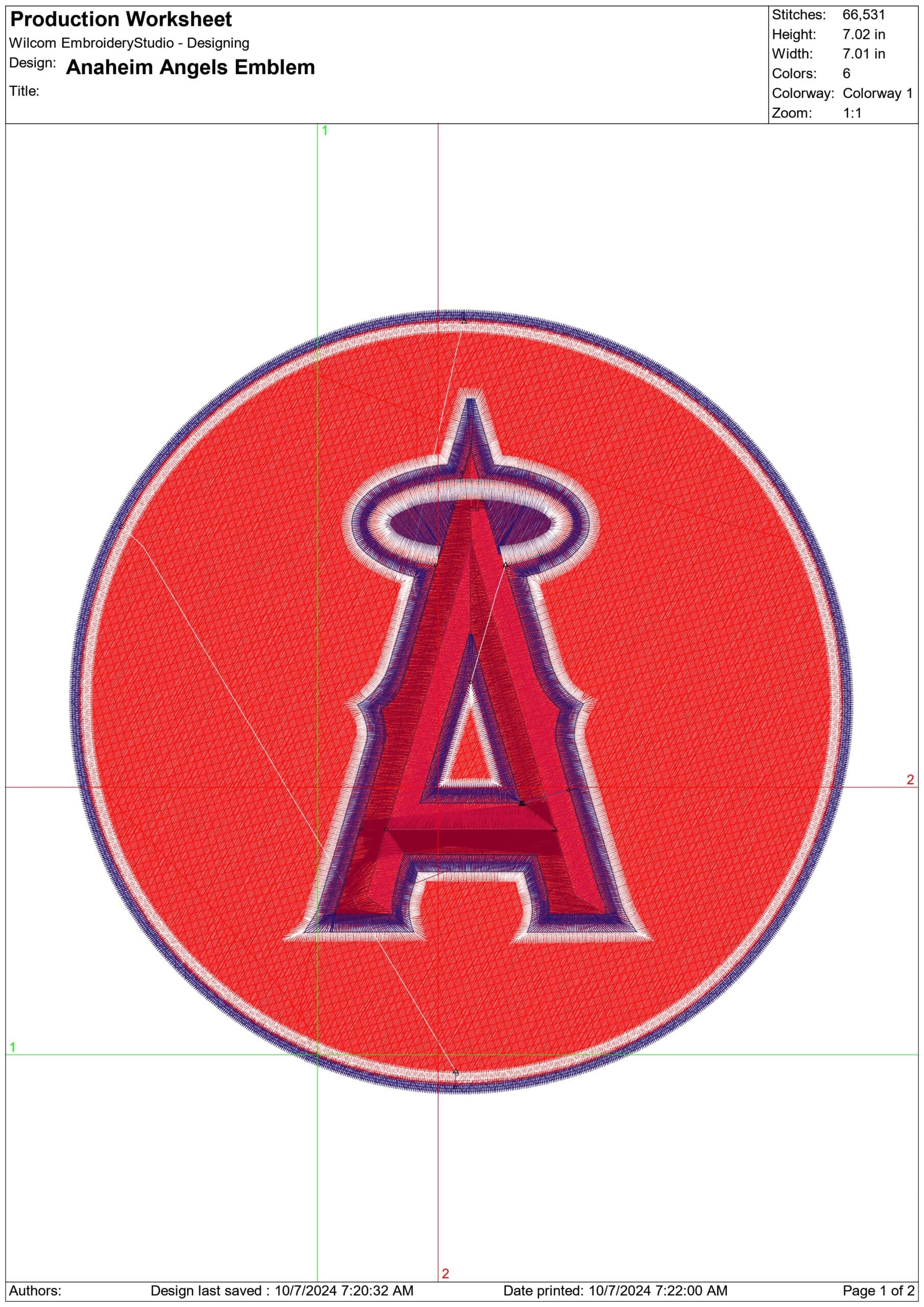 Anaheim Angels - Major league Baseball logo - MLB embroidery machine pattern embroidery file - instant download — view 2