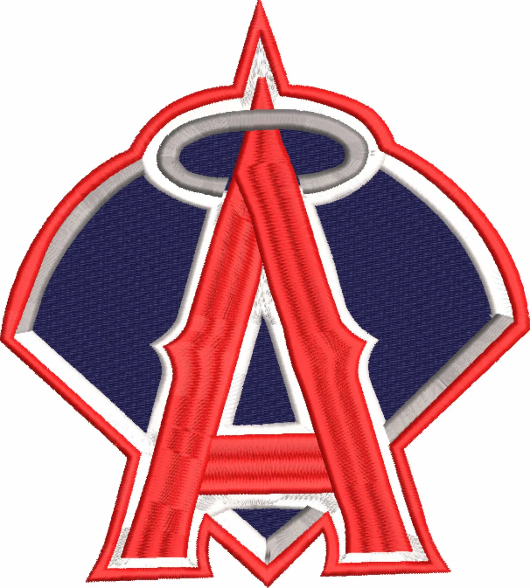 Anaheim Angels Logo - Major league Baseball logo - MLB embroidery machine pattern embroidery file - instant download