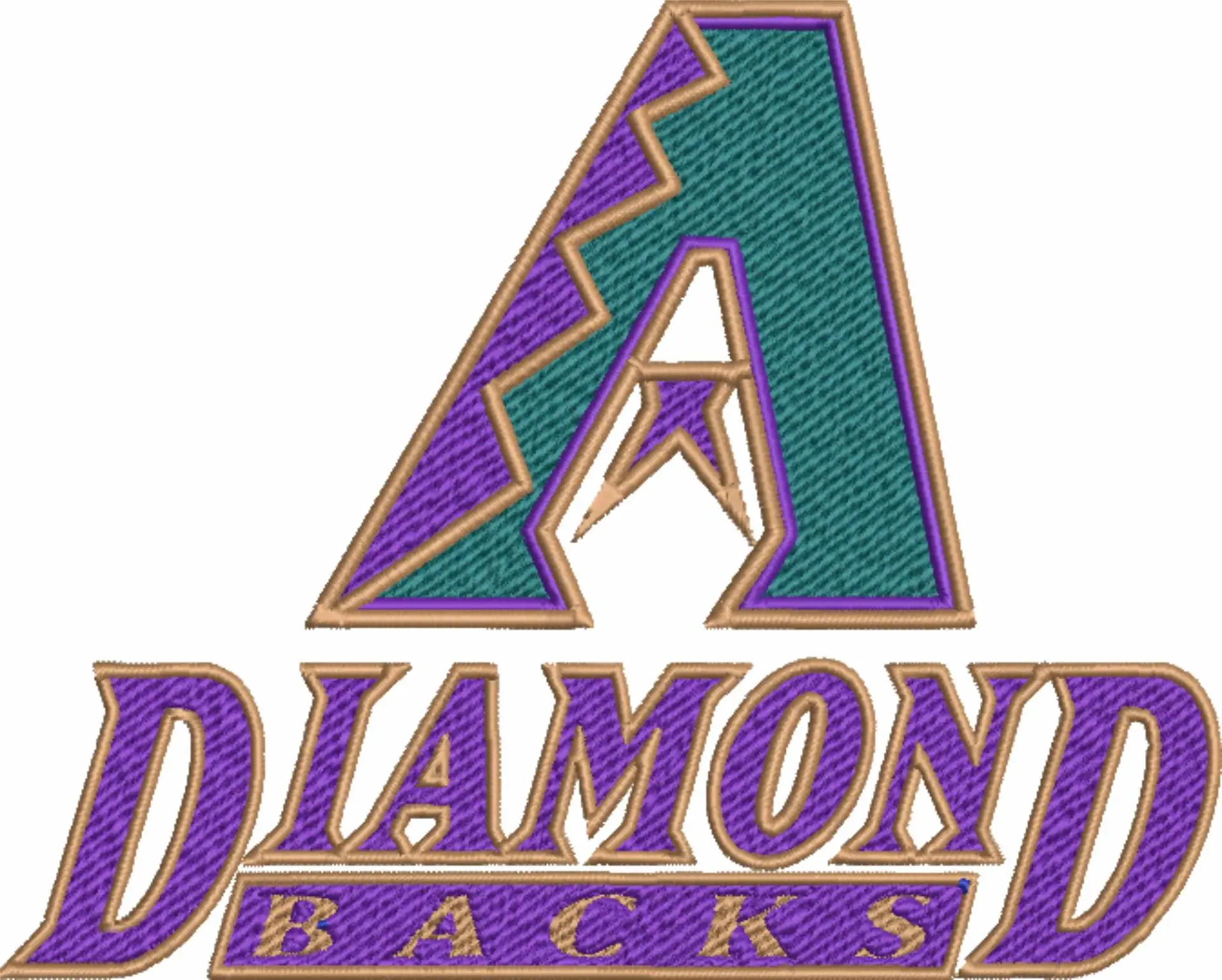 Arizona Diamondbacks - Major league Baseball logo - MLB embroidery machine pattern embroidery file - instant download — view 4