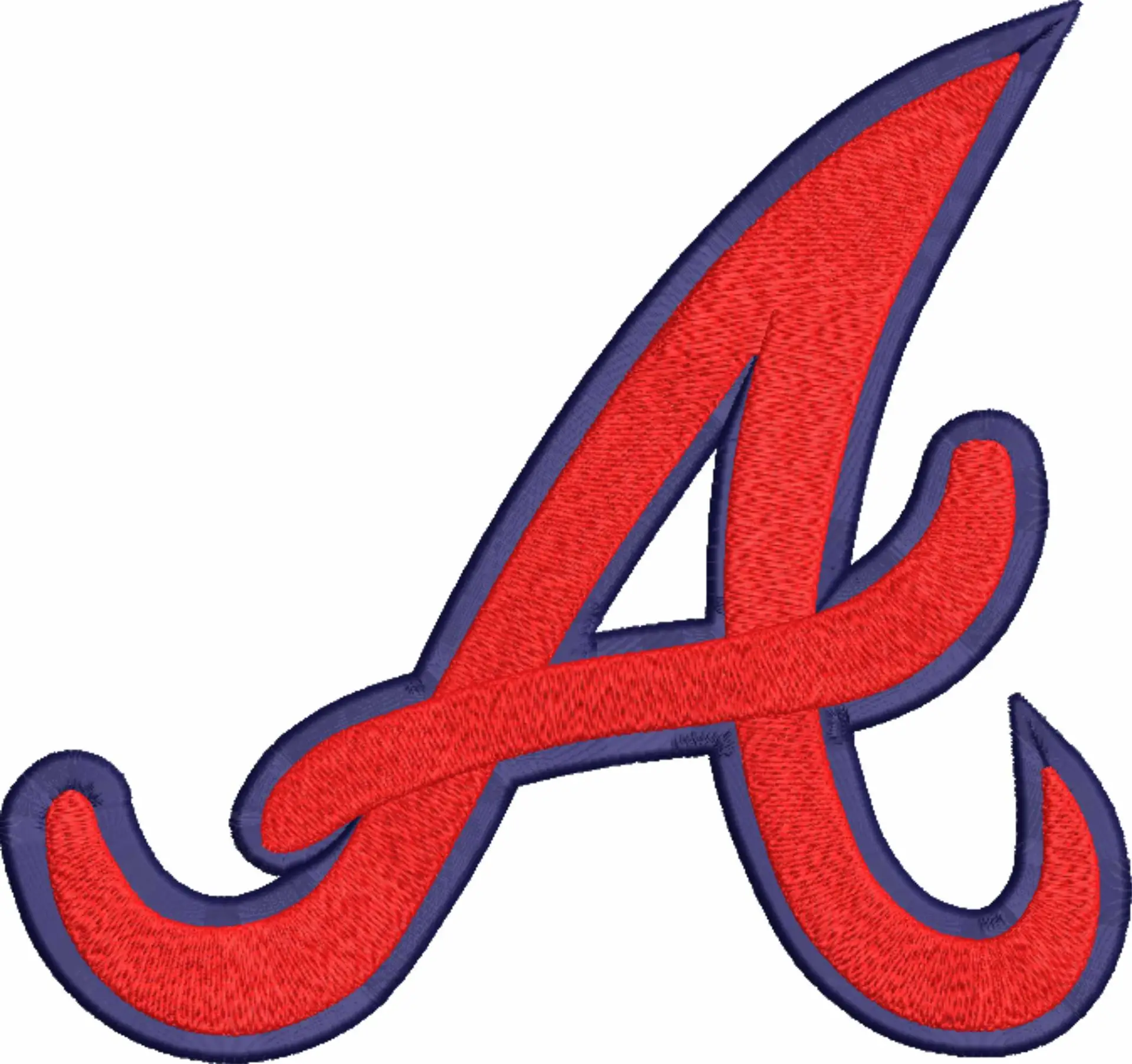 Atlanta Braves - Major league Baseball logo - MLB embroidery machine pattern embroidery file - instant download