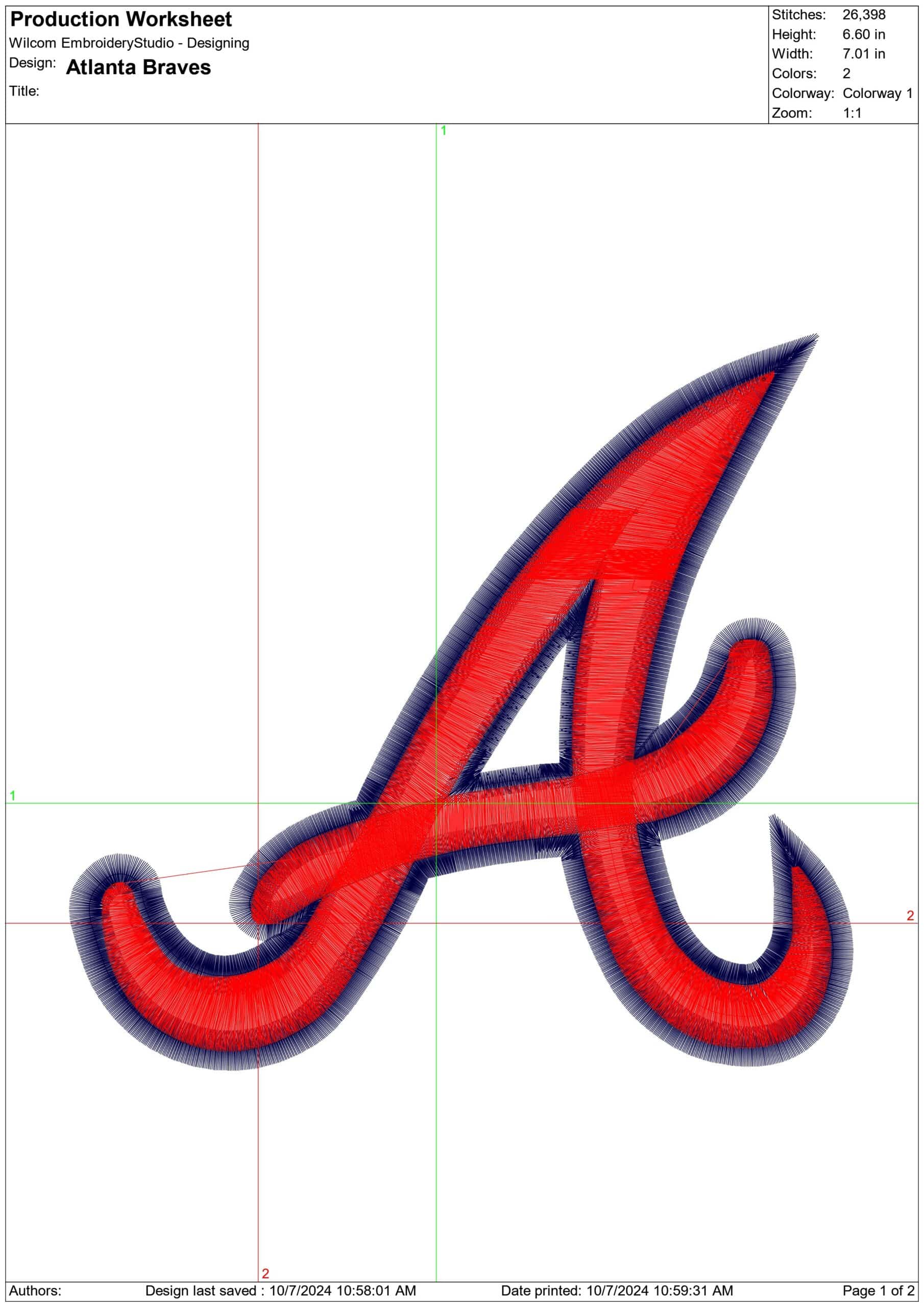 Atlanta Braves - Major league Baseball logo - MLB embroidery machine pattern embroidery file - instant download — view 2