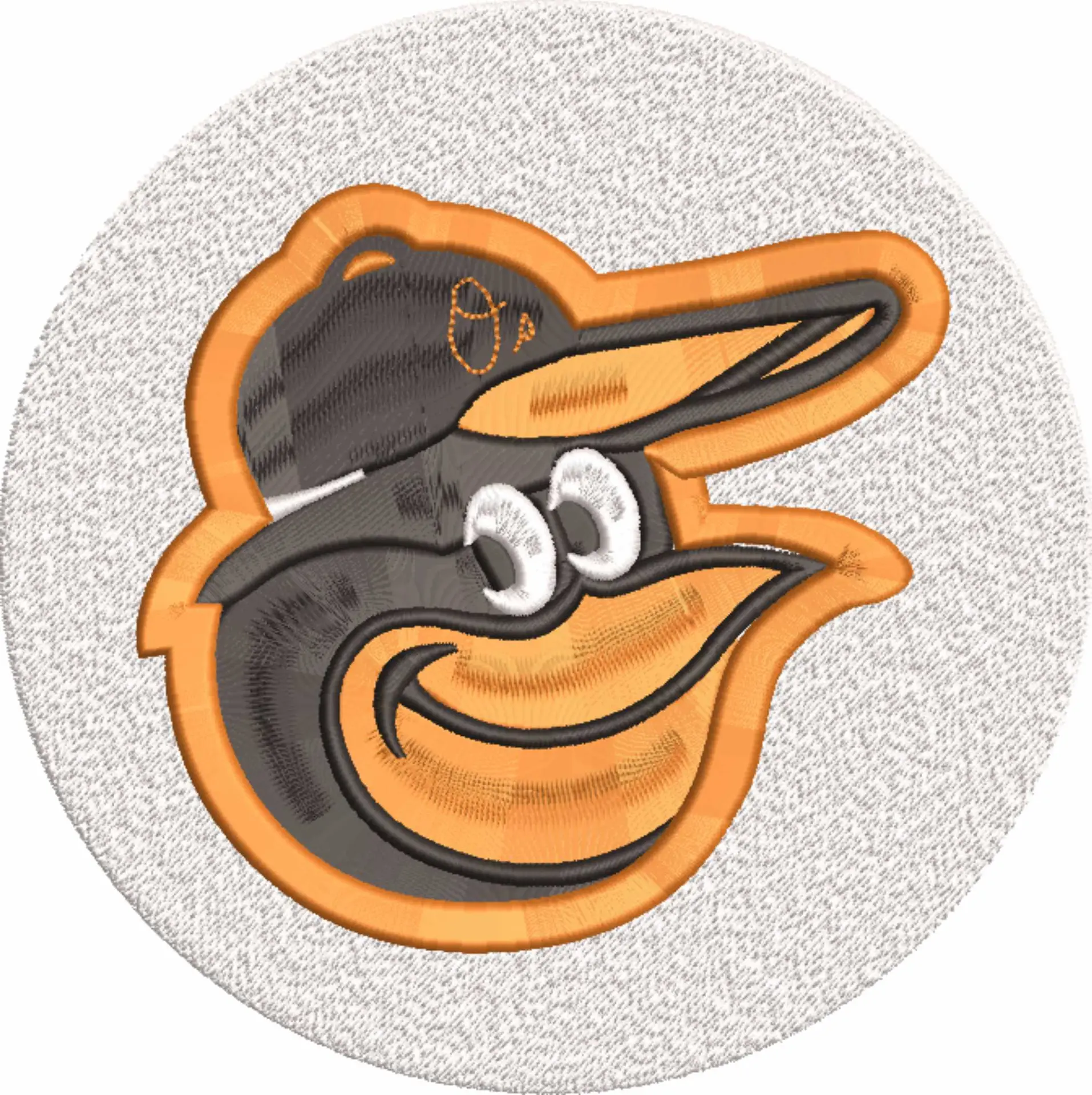 Baltimore Orioles Logo - Major league Baseball logo - MLB embroidery machine pattern embroidery file - instant download