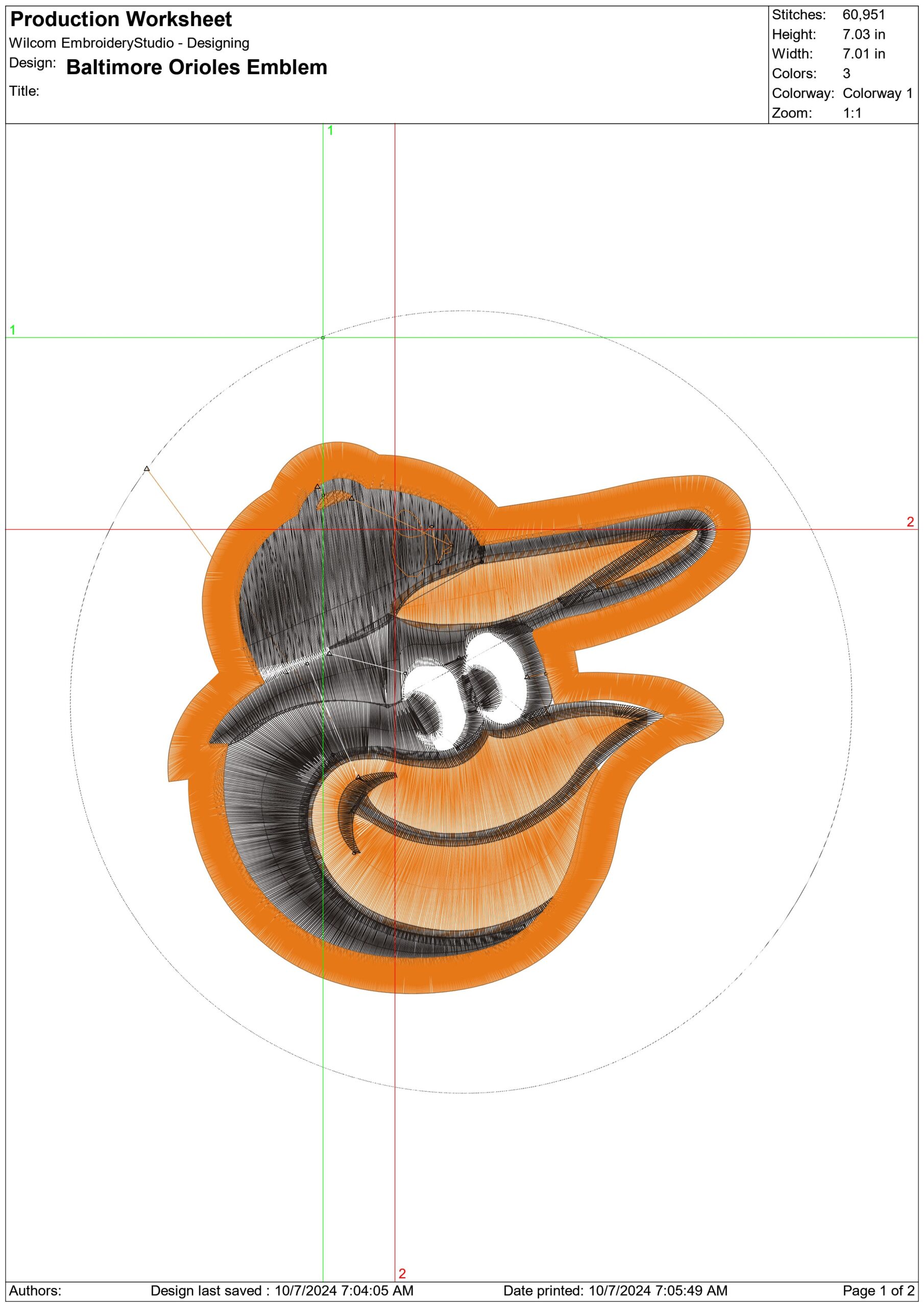 Baltimore Orioles Logo - Major league Baseball logo - MLB embroidery machine pattern embroidery file - instant download — view 2