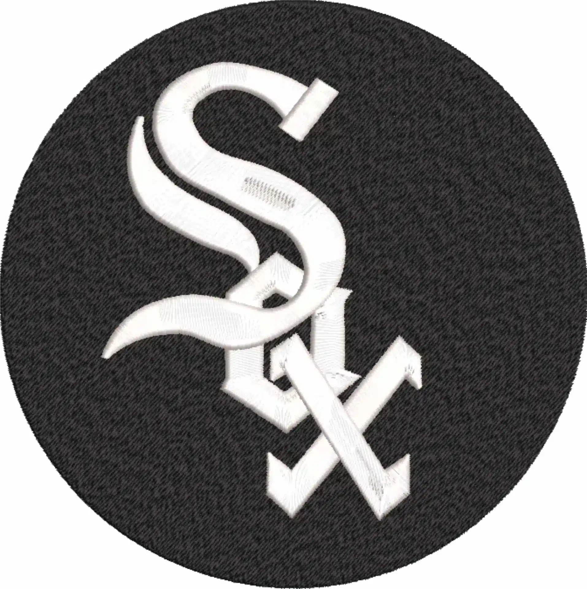 Chicago White Sox emblem - Major league Baseball logo - MLB embroidery machine pattern embroidery file - instant download