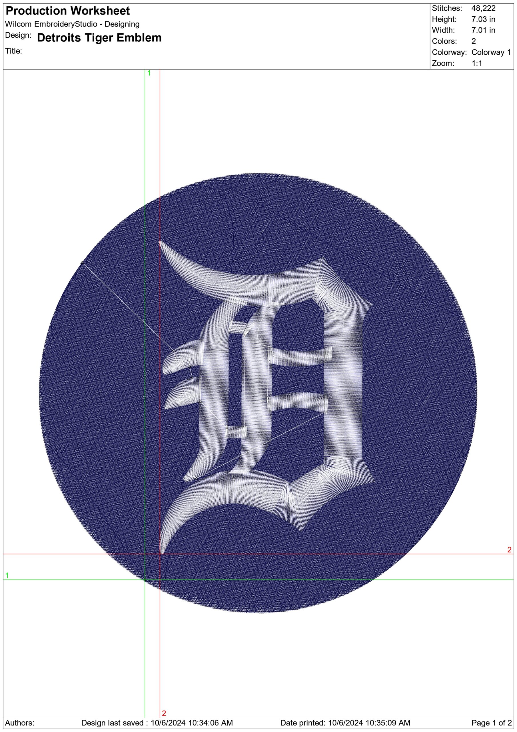 Detroit Tigers - Major league Baseball logo - MLB embroidery machine pattern embroidery file - instant download — view 2