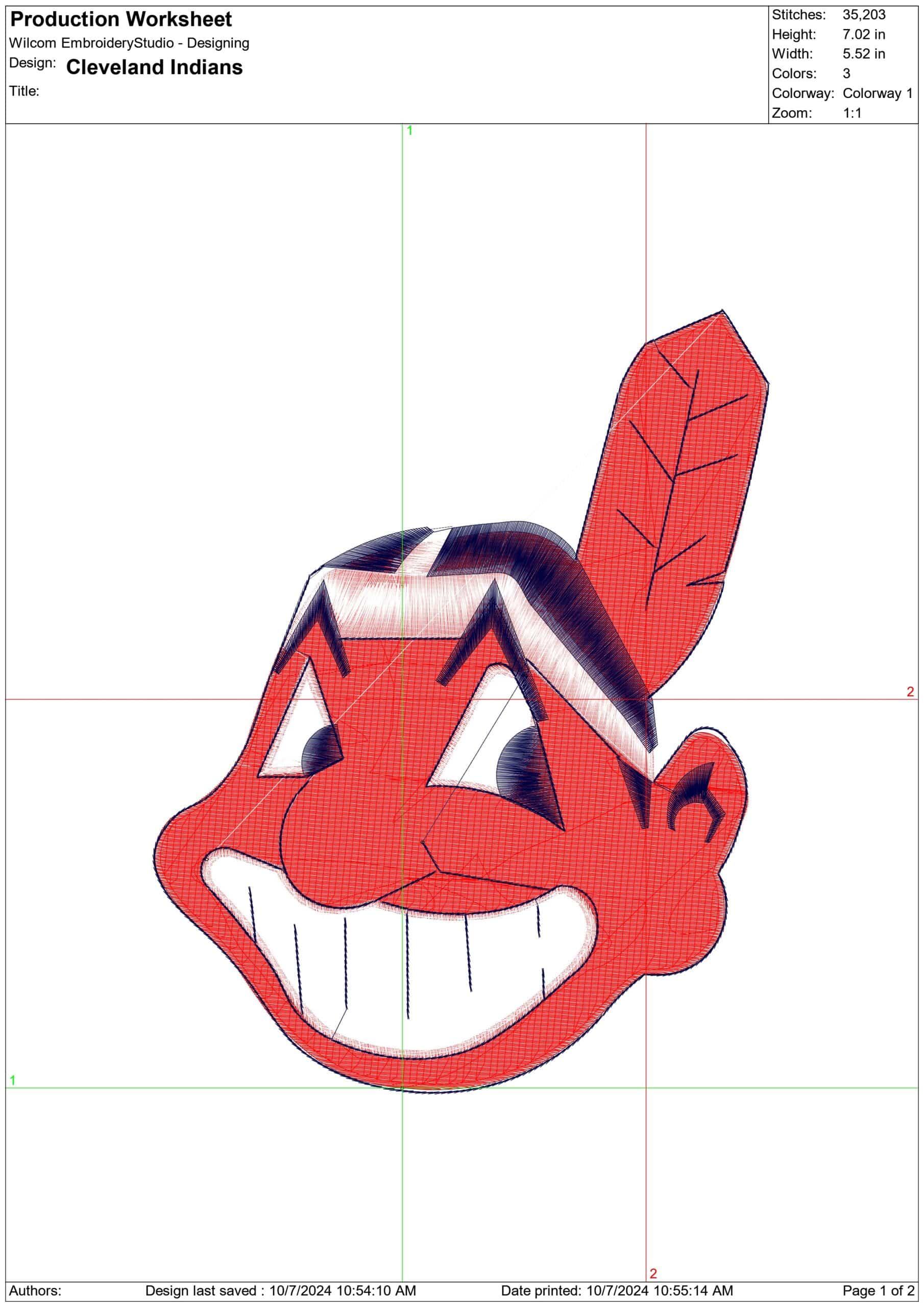 Cleveland Indians - Major league Baseball logo - MLB embroidery machine pattern embroidery file - instant download — view 2