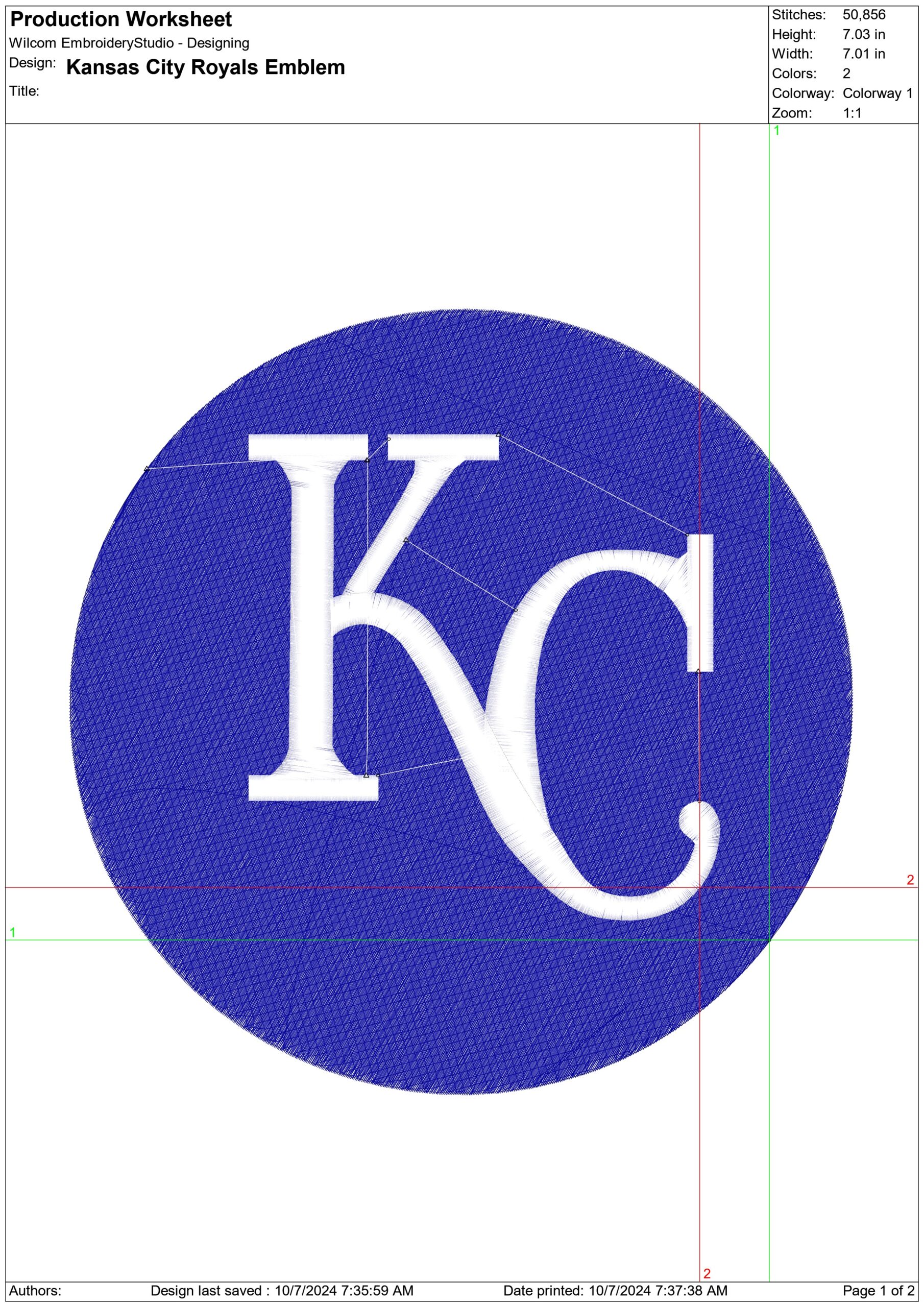 Kansas City Royals - Major league Baseball logo - MLB embroidery machine pattern embroidery file - instant download — view 2