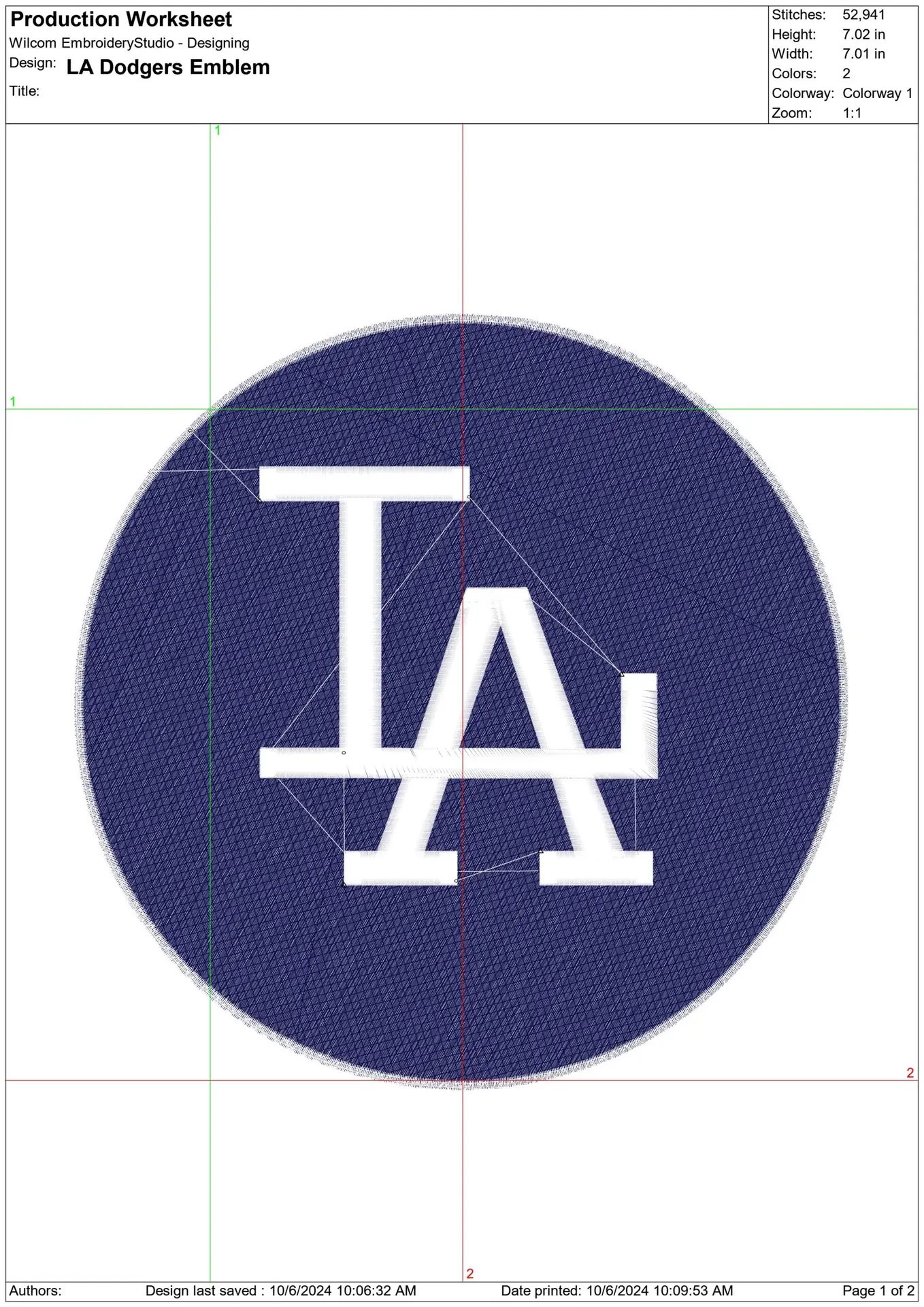 LA Dodgers - Major league Baseball logo - MLB embroidery machine pattern embroidery file - instant download — view 2