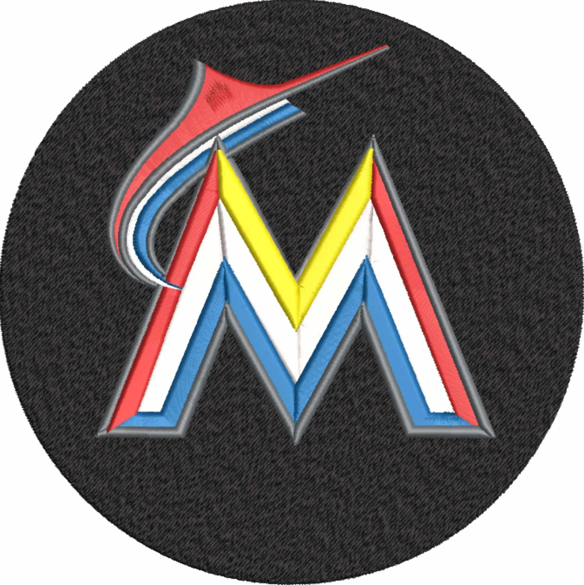 Miami Marlins - Major league Baseball logo - MLB embroidery machine pattern embroidery file - instant download