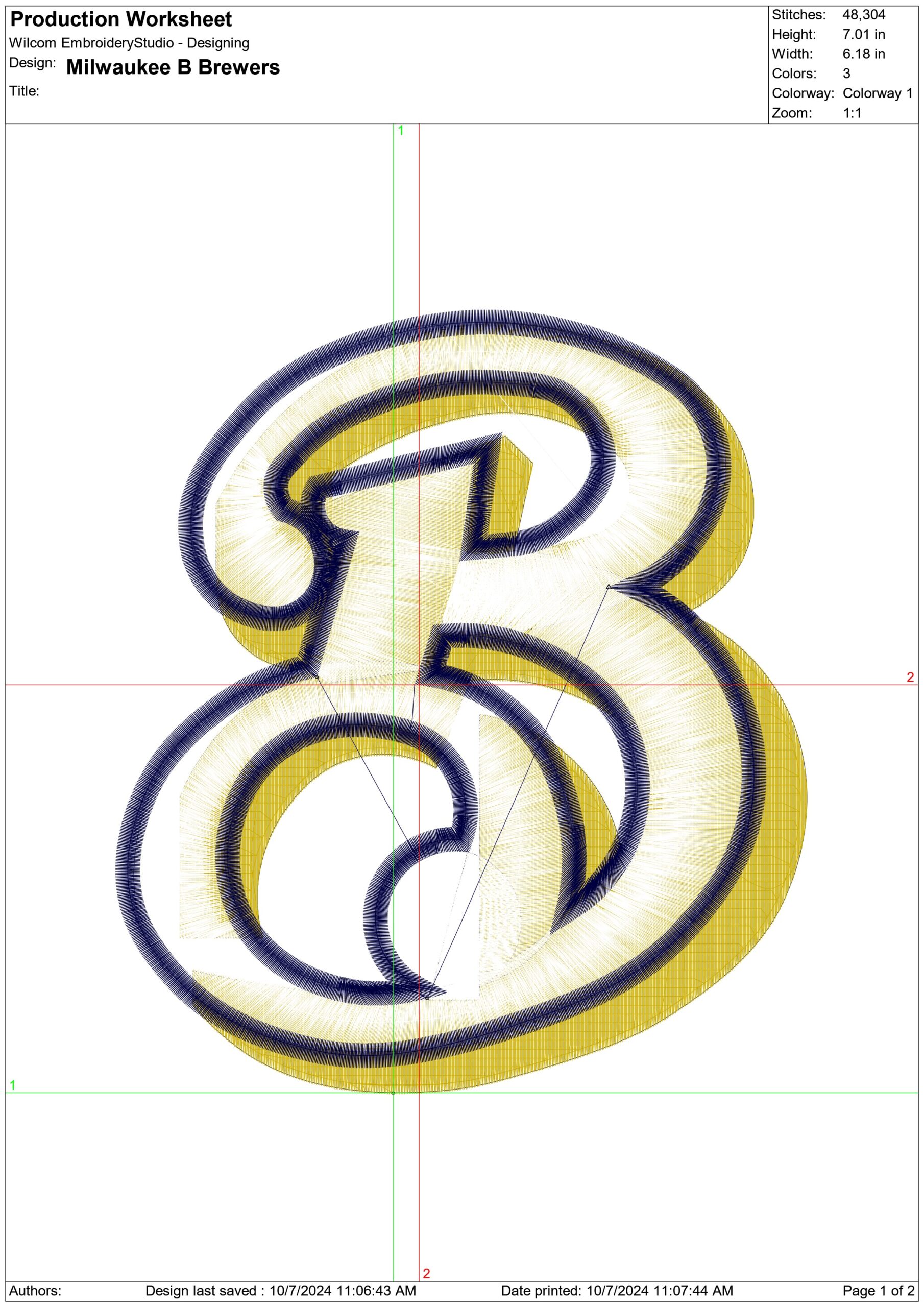 Milwaukee  B Brewers - Major league Baseball logo - MLB embroidery machine pattern embroidery file - instant download — view 2
