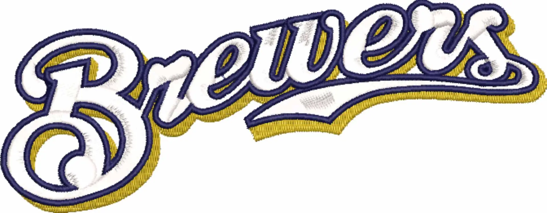 Milwaukee Brewers - Major league Baseball logo - MLB embroidery machine pattern embroidery file - instant download